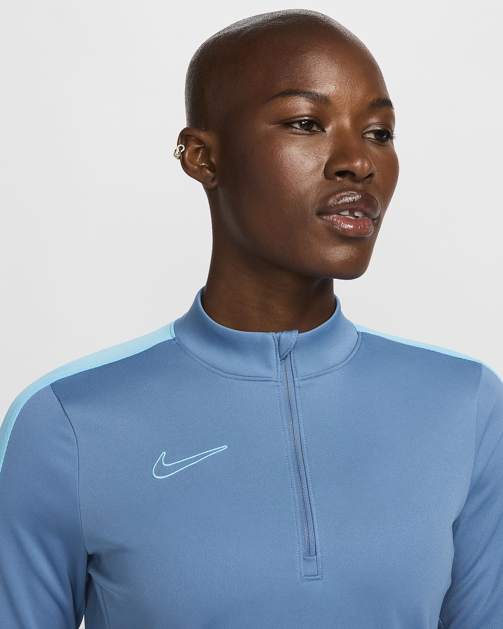 Haut d'entraînement de football Nike Dri-FIT Academy pour femme - Aegean Storm/Baltic Blue/Baltic Blue