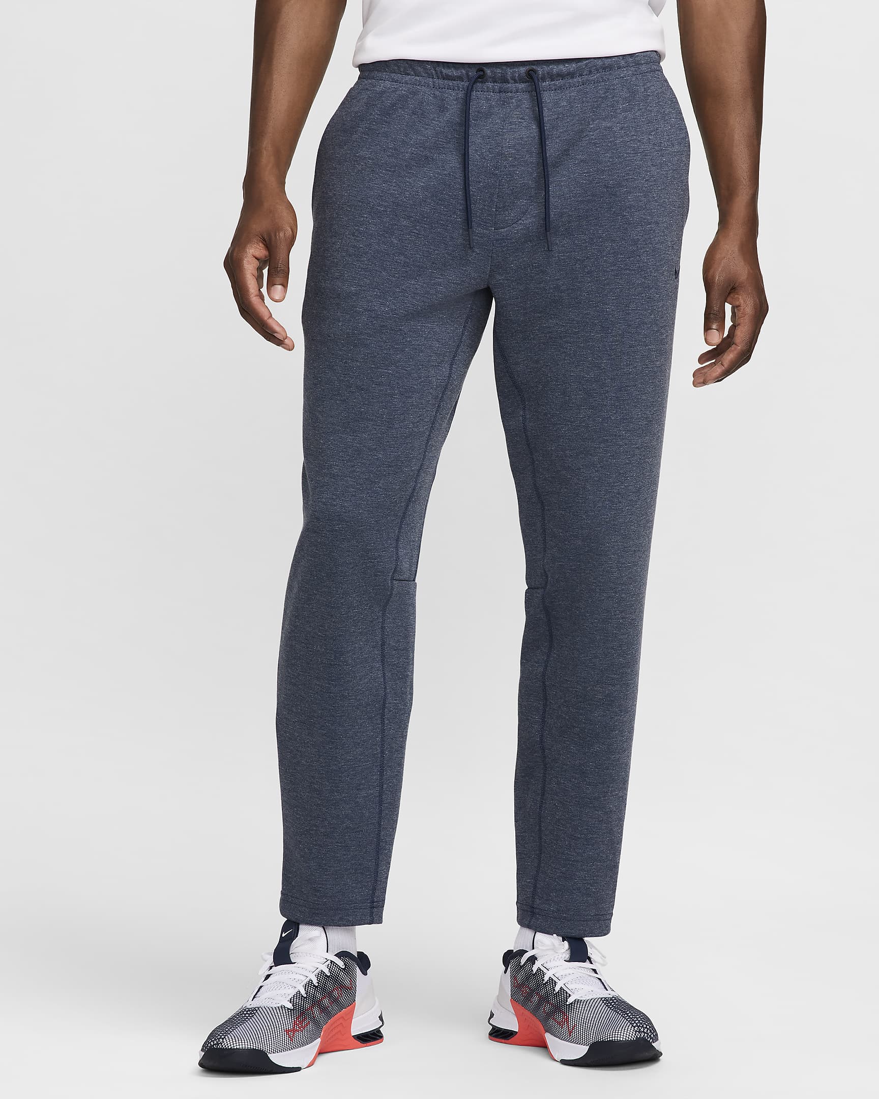 Nike Primary Fleece Men's Dri-FIT UV Tapered Performance Pants - Obsidian/Heather/Obsidian