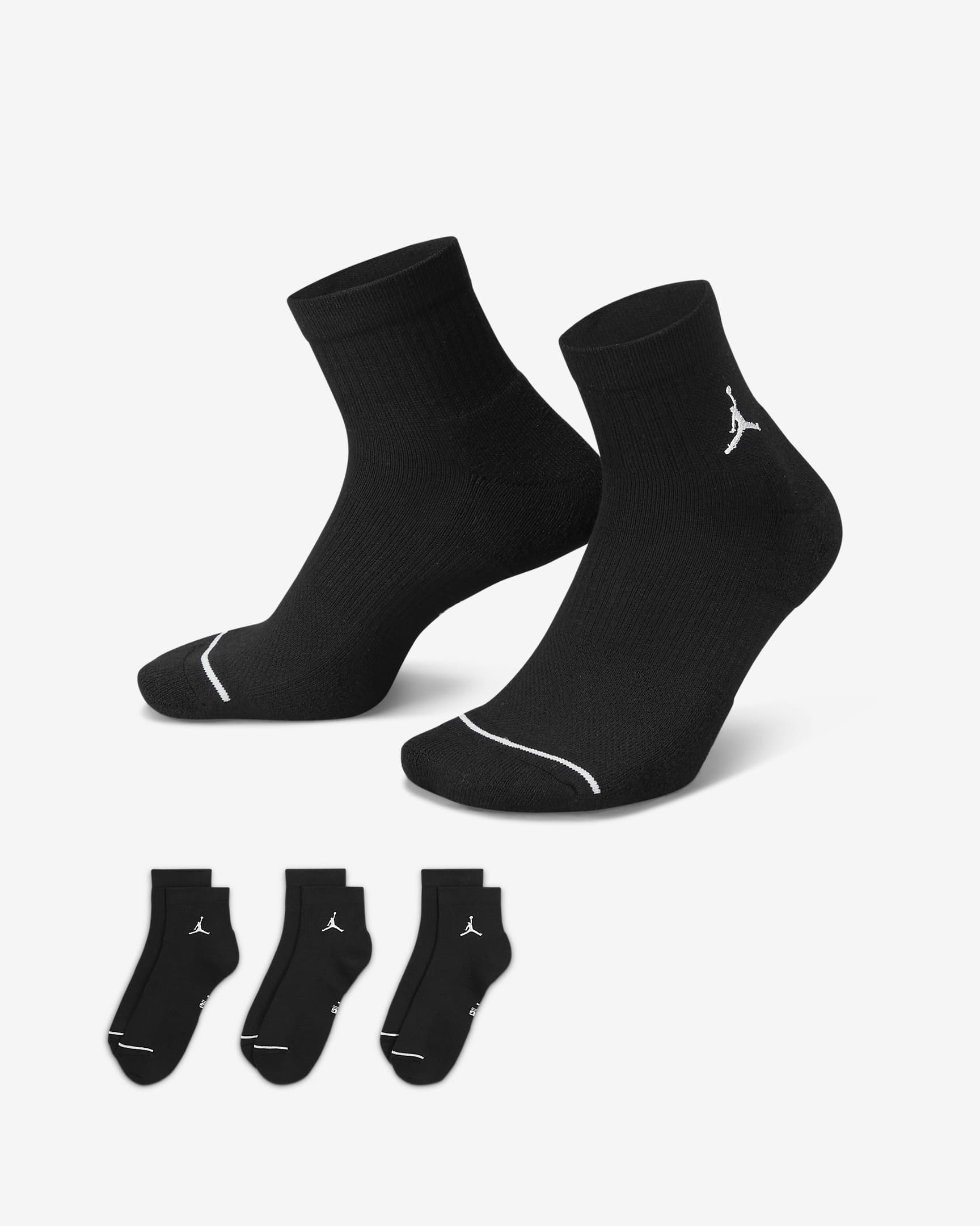Jordan Everyday Ankle Socks (3 Pairs). Nike AU