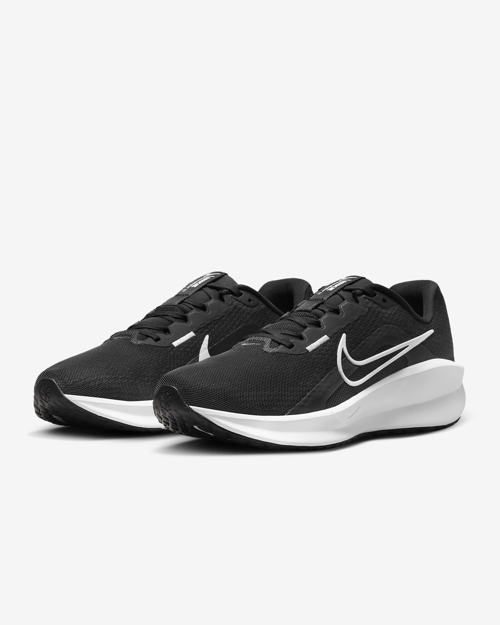 Nike Downshifter 13 Men's Road Running Shoes - Black/Dark Smoke Grey/White