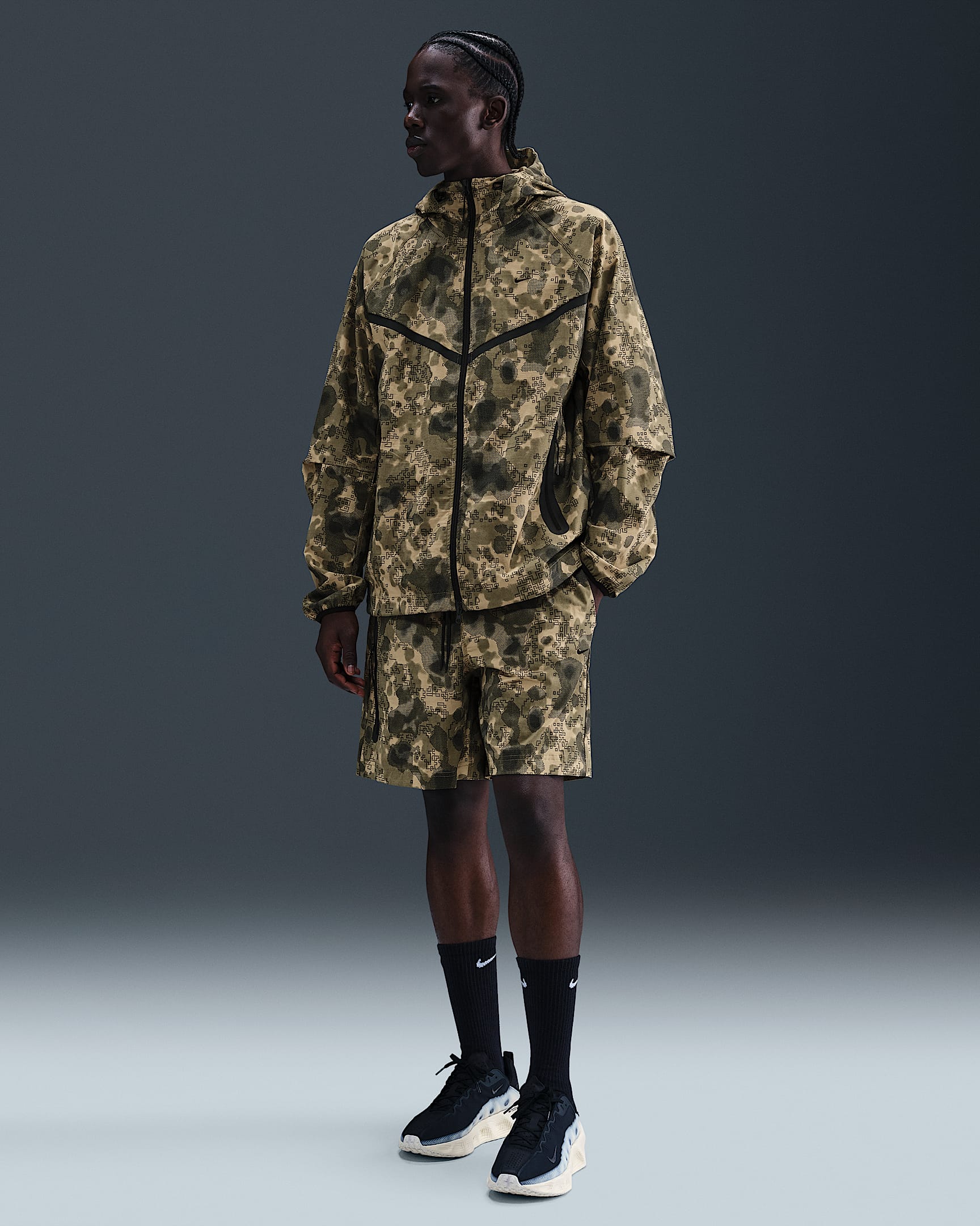 Nike Tech Men's Dri-FIT Woven Camo Shorts - Neutral Olive
