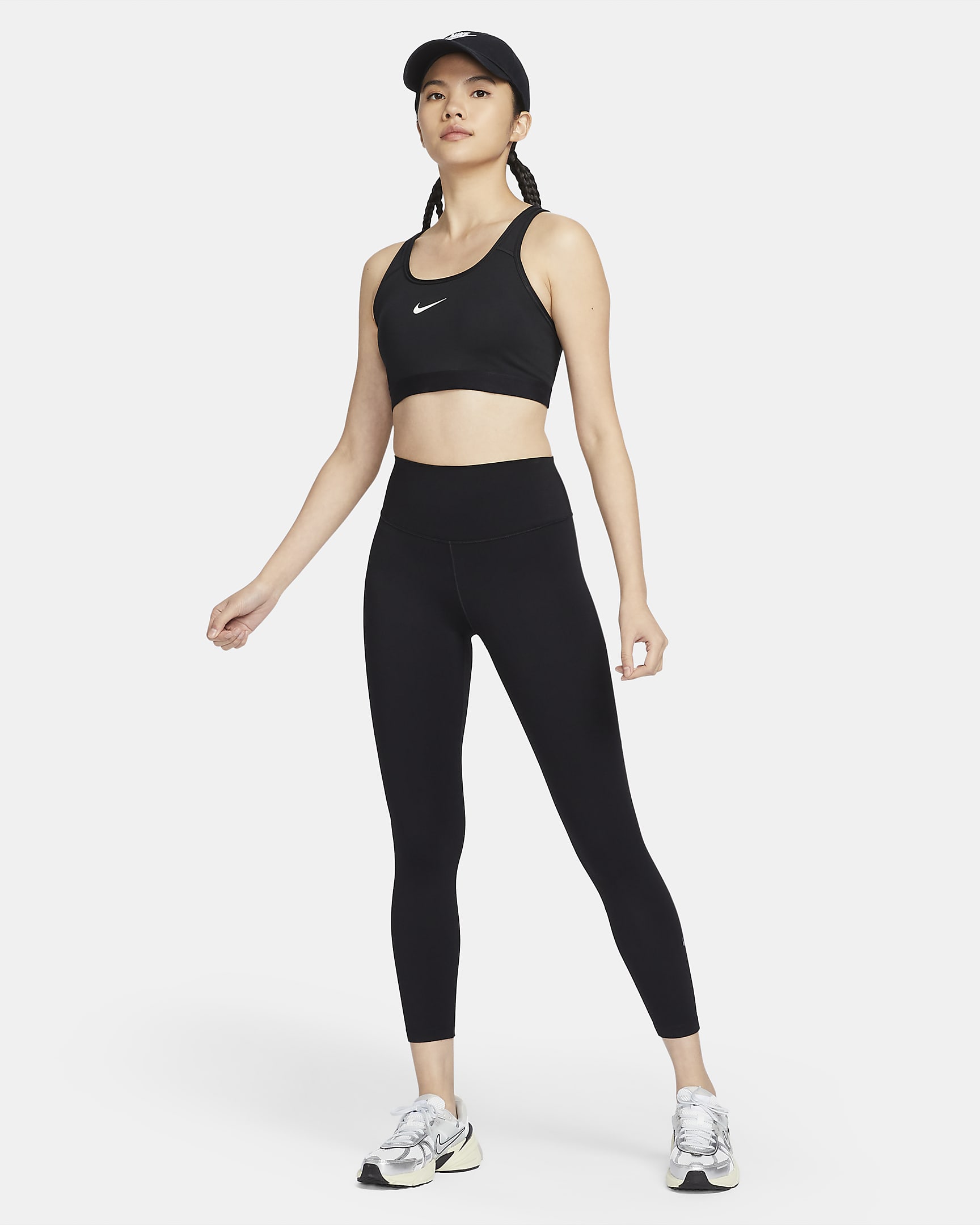 Nike One Women's High-Waisted 7/8 Leggings - Black/Black