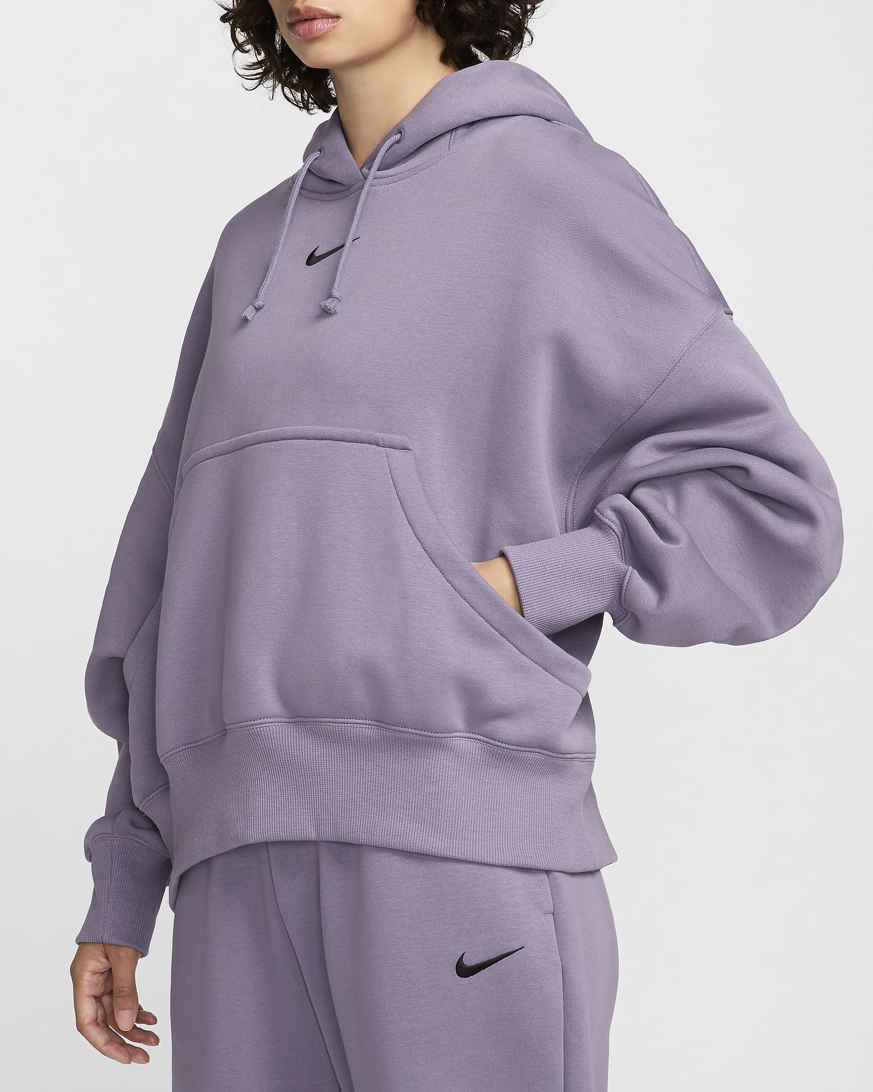 Nike Sportswear Phoenix Fleece Women's Over-Oversized Pullover Hoodie - Daybreak/Black