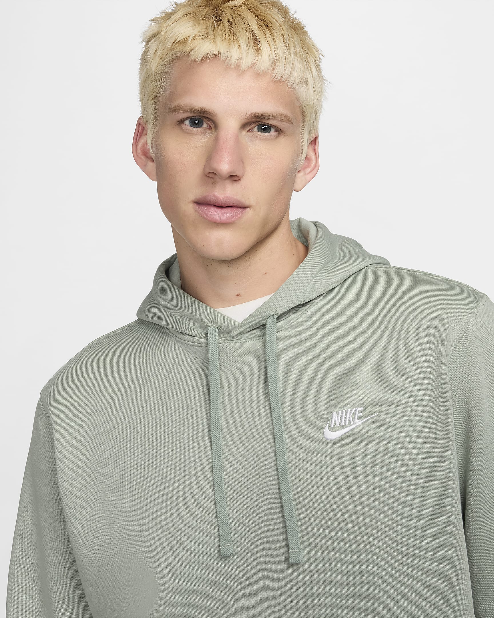 Sweat à capuche Nike Sportswear Club Fleece - Jade Horizon/Jade Horizon/Blanc