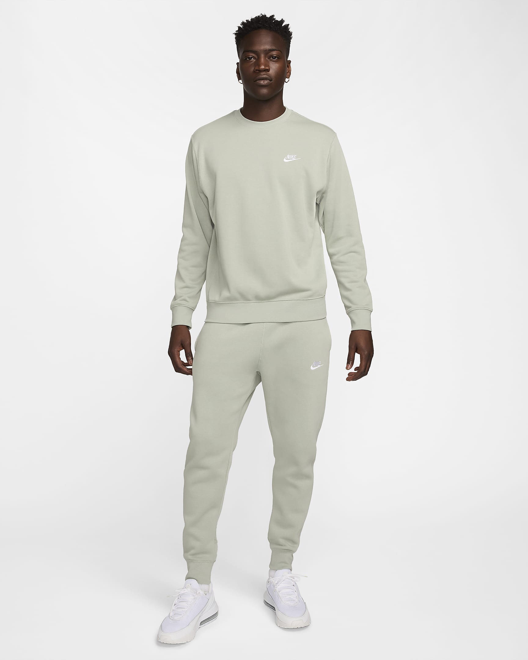 Haut en molleton Nike Sportswear Club pour Homme - Jade Horizon/Blanc