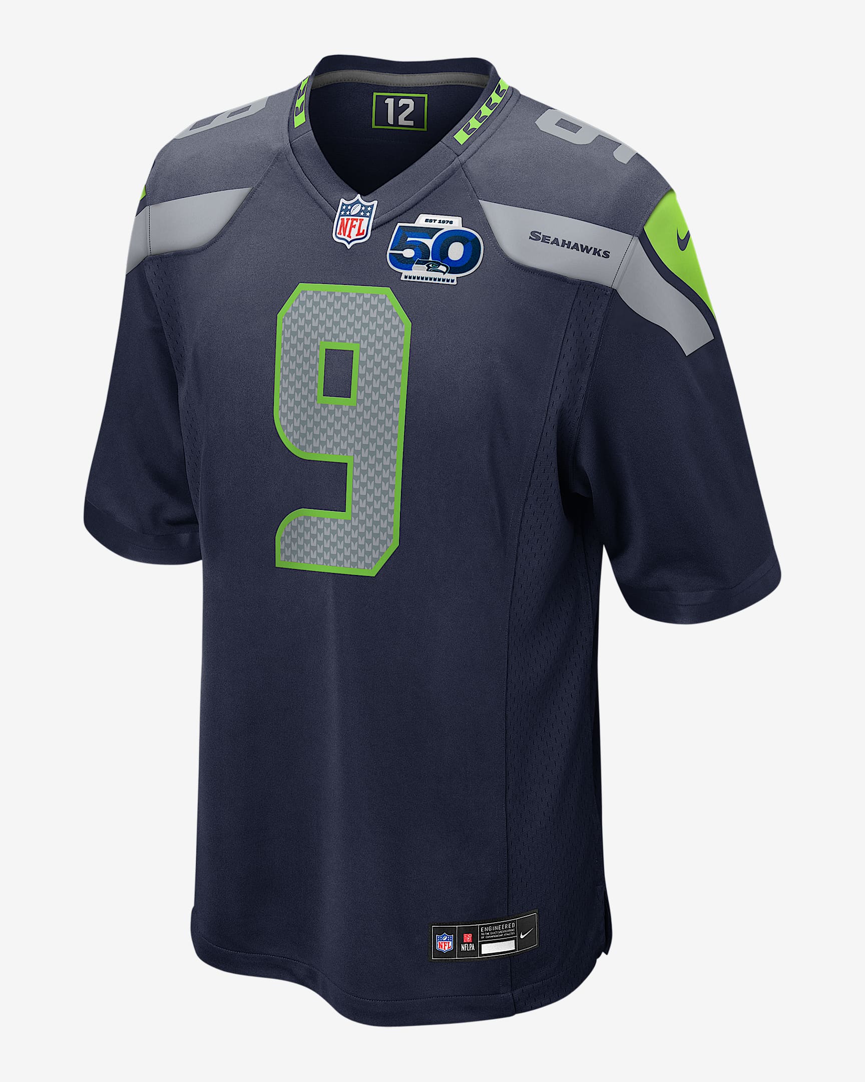 Kenneth Walker III Seattle Seahawks 50th Anniversary Men's Nike NFL Game Jersey - Navy
