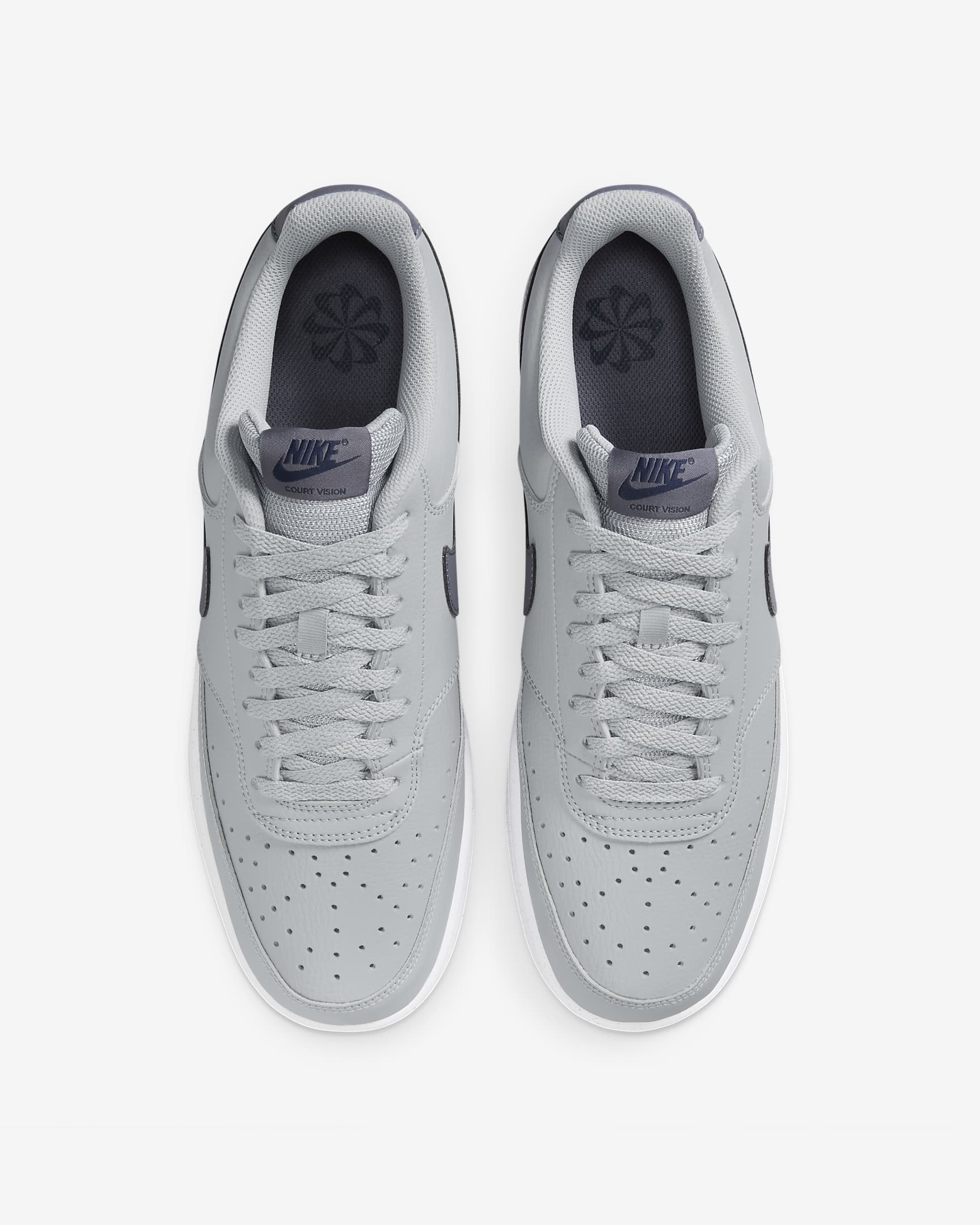 Nike Court Vision Low Next Nature Men's Shoes - Wolf Grey/Midnight Navy/White/Light Carbon