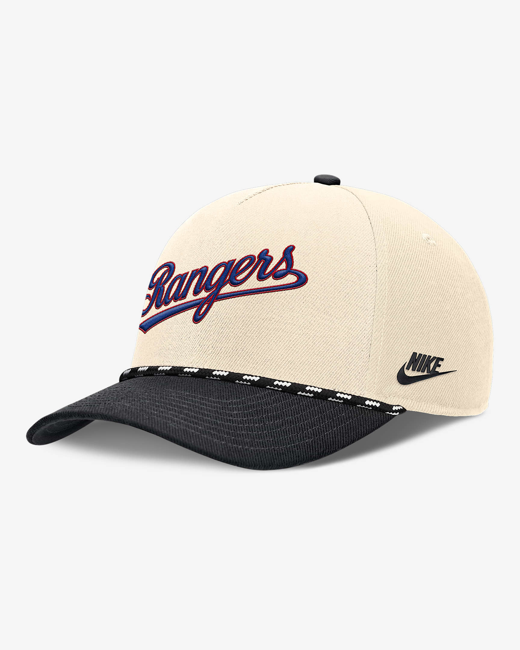Texas Rangers Rise Men's Nike MLB Adjustable Hat - Natural