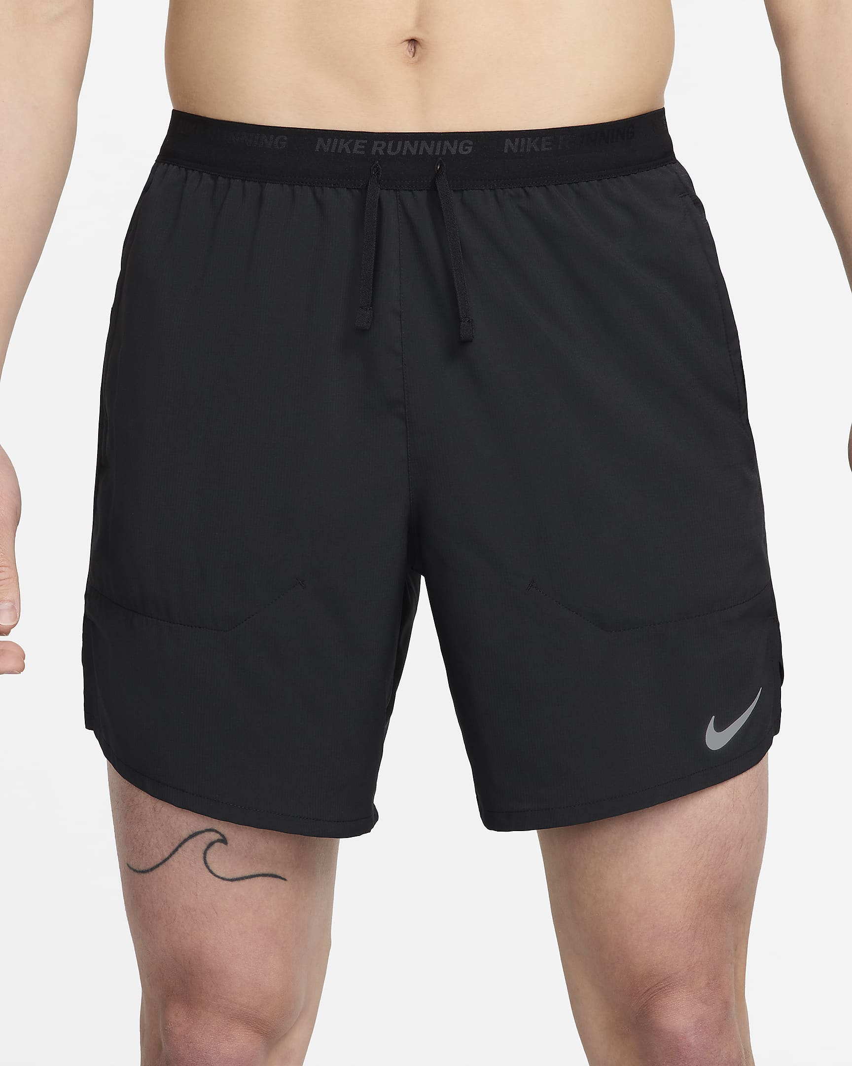 Nike Dri-FIT Stride Men's 18cm (approx.) 2-In-1 Running Shorts - Black/Black/Black