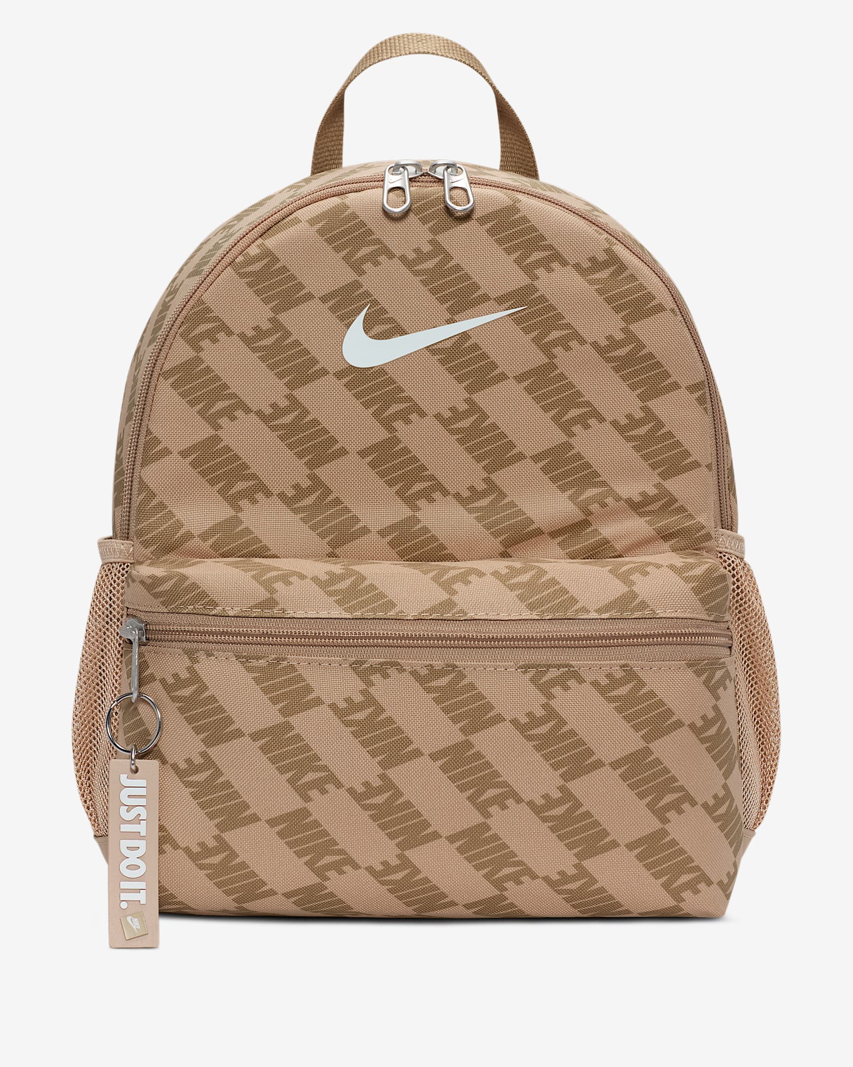 Nike Brasilia JDI Older Kids' Mini Backpack (11L) - Hemp/Beechtree/White