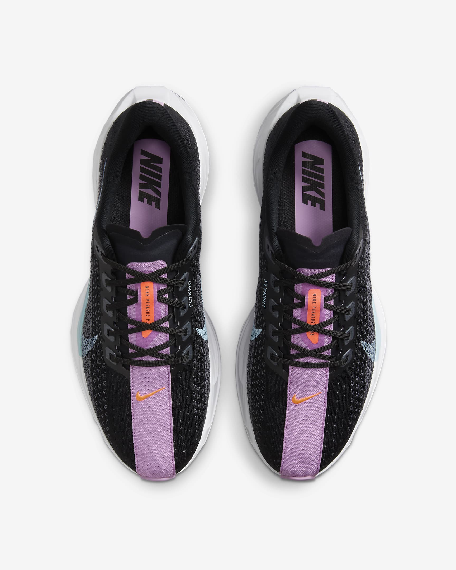 Tenis de correr en carretera para mujer Nike Pegasus Plus - Negro/Gris oscuro/Rosa extremo/Azul glacial