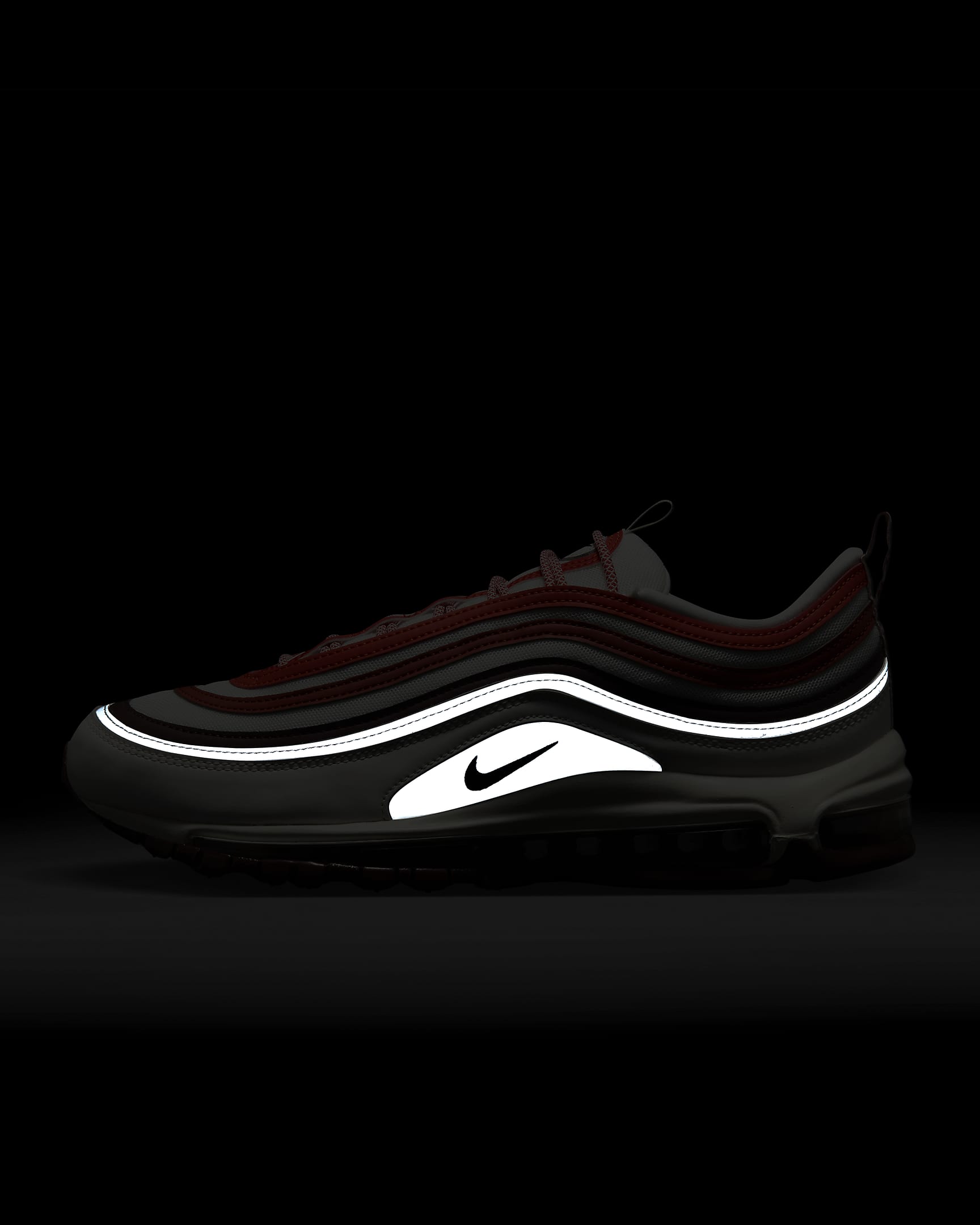 Nike Air Max 97 男鞋 - Summit White/Dark Team Red/Dragon Red/黑色