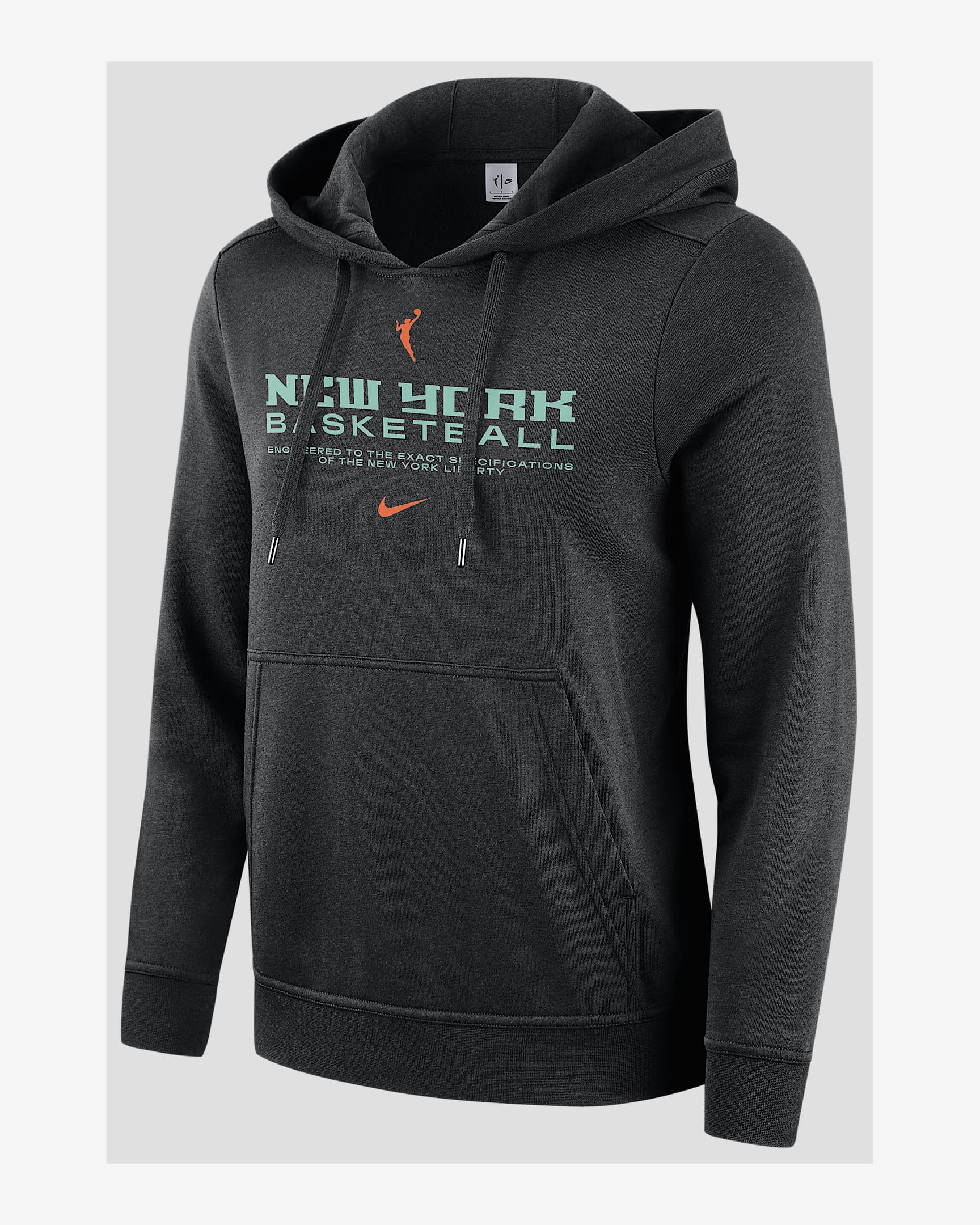 New York Liberty Club Women's Nike WNBA Pullover Hoodie - Black