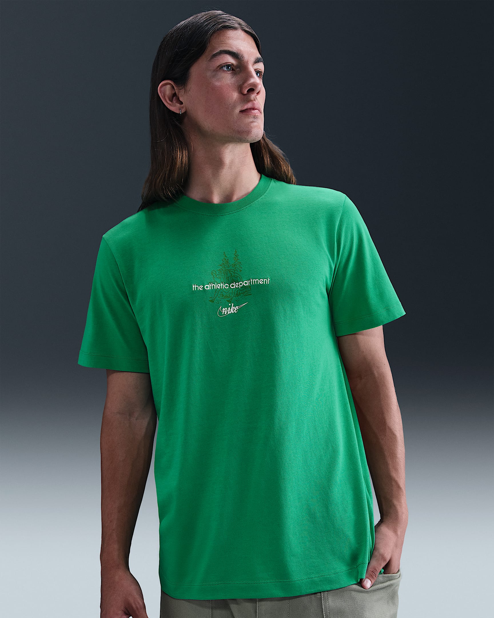 Playera para hombre Nike Sportswear Club - Verde estadio