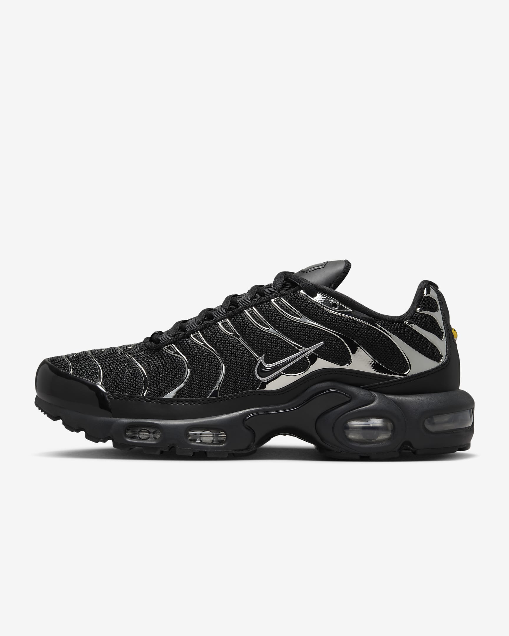 Nike Air Max Plus SE Schuh (Damen) - Schwarz/Metallic Silver/Laser Crimson/Off Noir