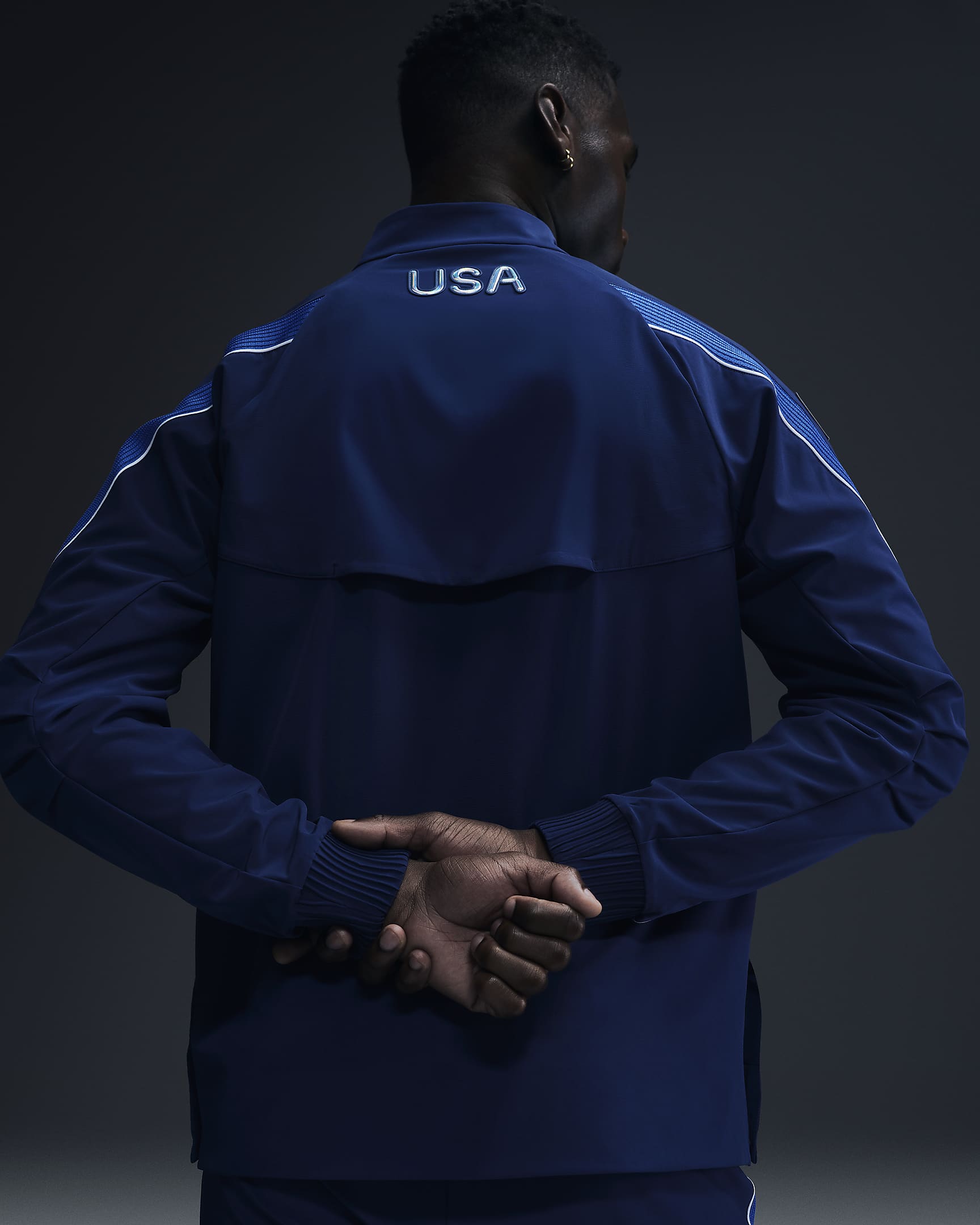 Team USA Men's Nike Jacket - Blue Void/Hyper Royal/White