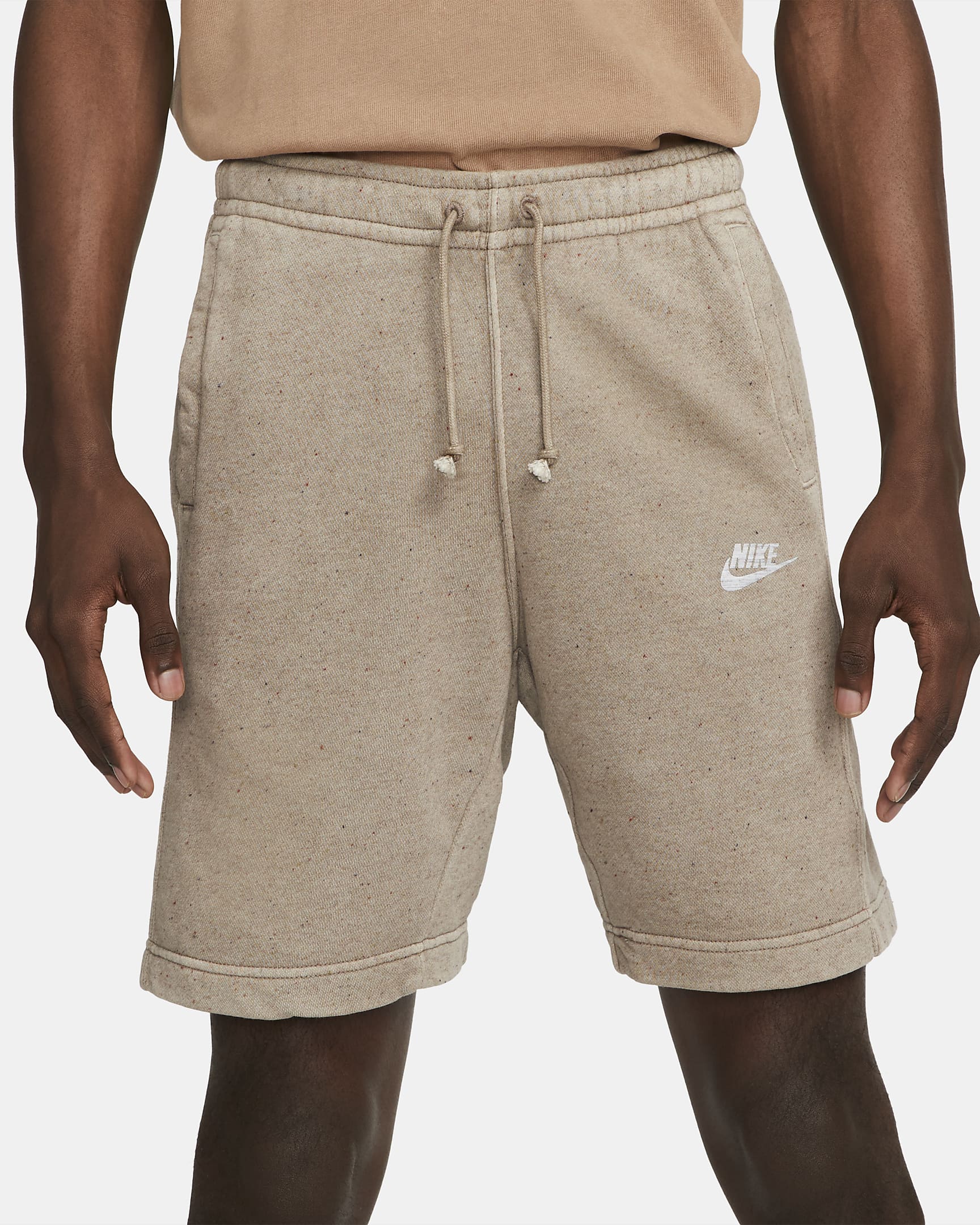 mens nike fleece shorts on sale
