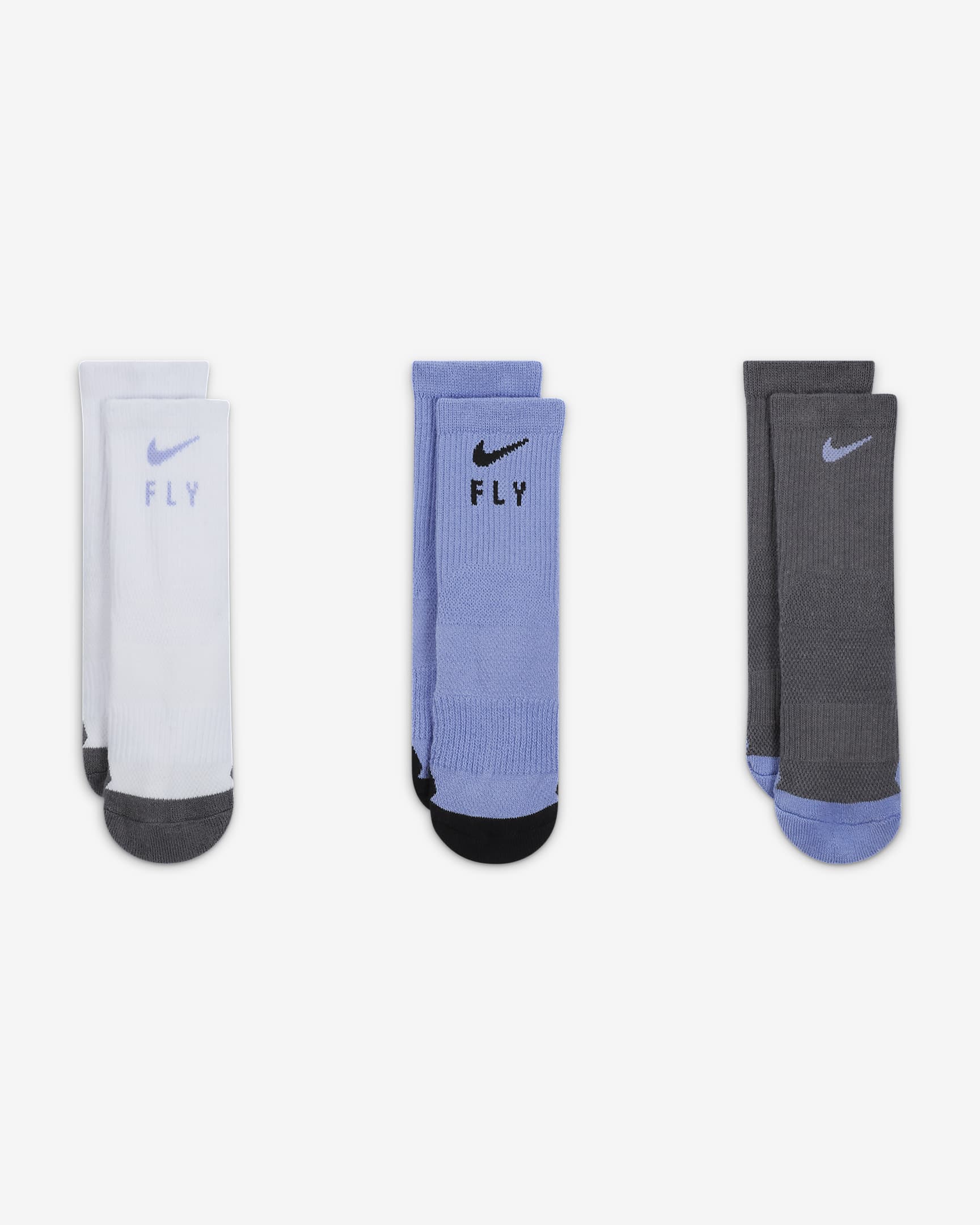 Nike Little Kids' Elite Crew Socks (3 Pairs). Nike.com