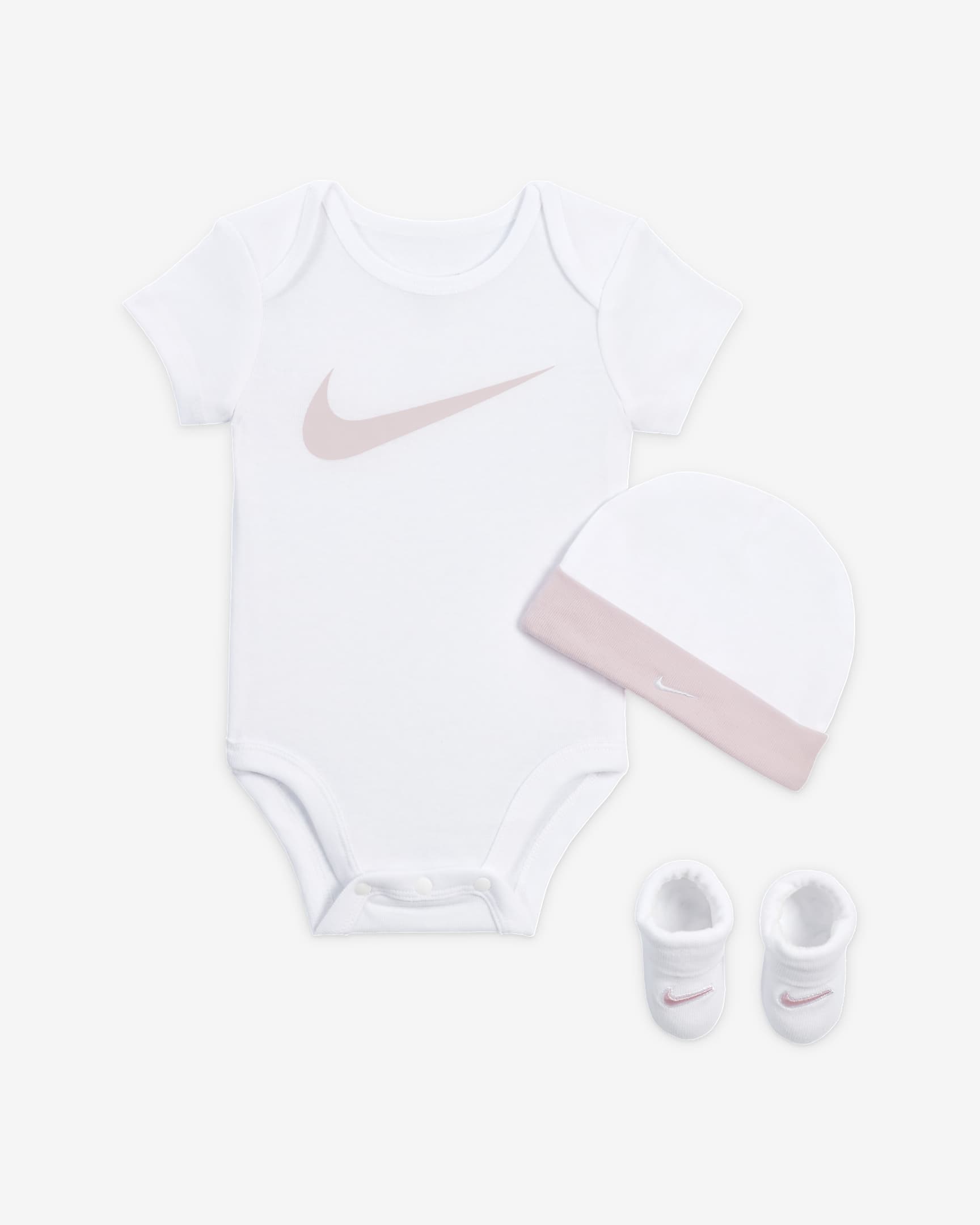 Nike Baby Essentials Baby (0-9M) 5-Piece Boxed Gift Set - Pink Foam/White