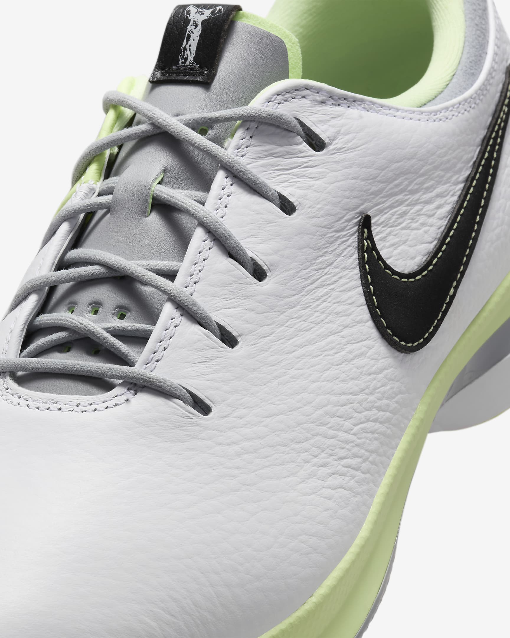 Chaussure de golf Nike Air Zoom Victory Tour 3 pour homme - Blanc/Barely Volt/Wolf Grey/Noir