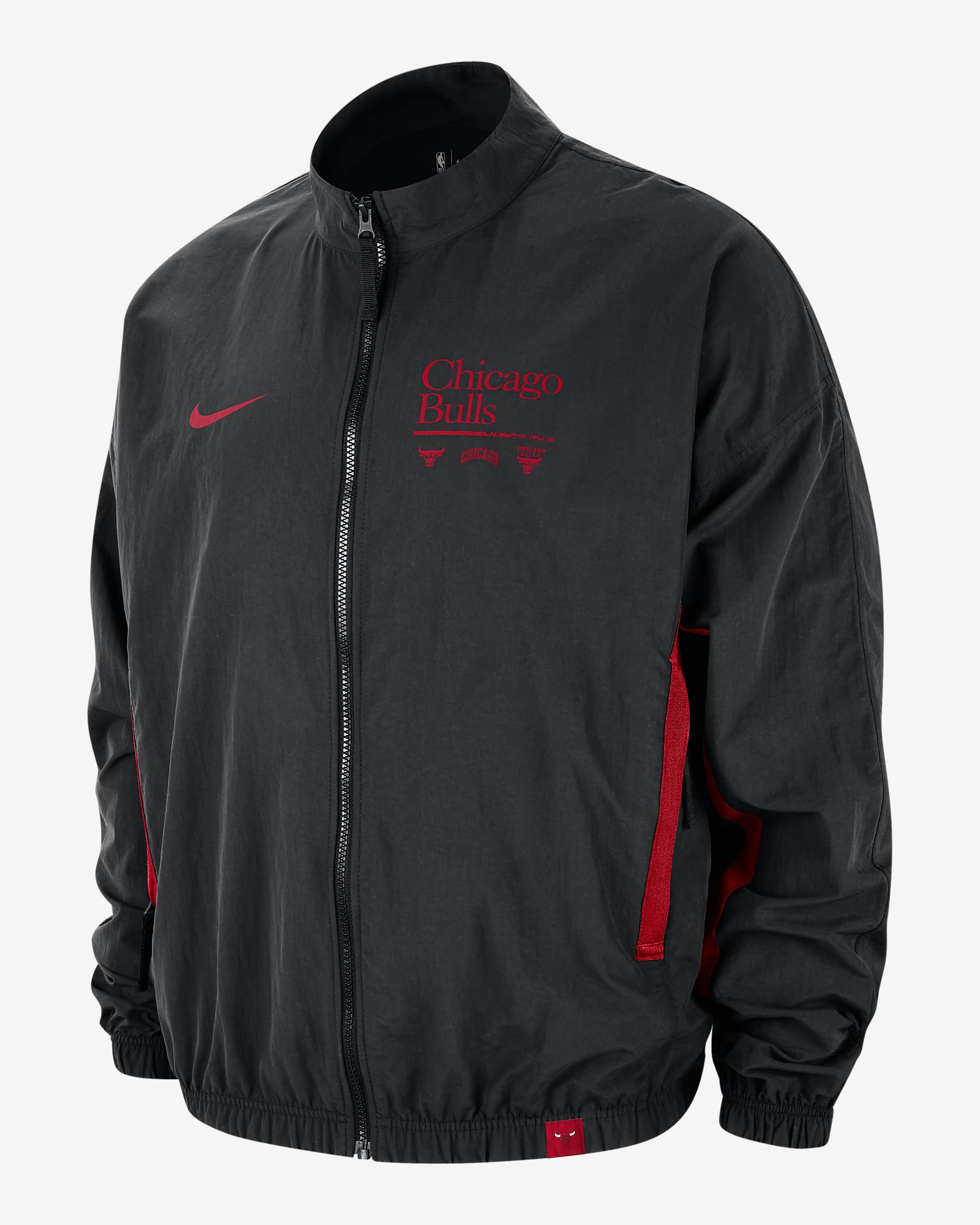 Chicago Bulls DNA Courtside Men's Nike NBA Woven Graphic Jacket. Nike AT