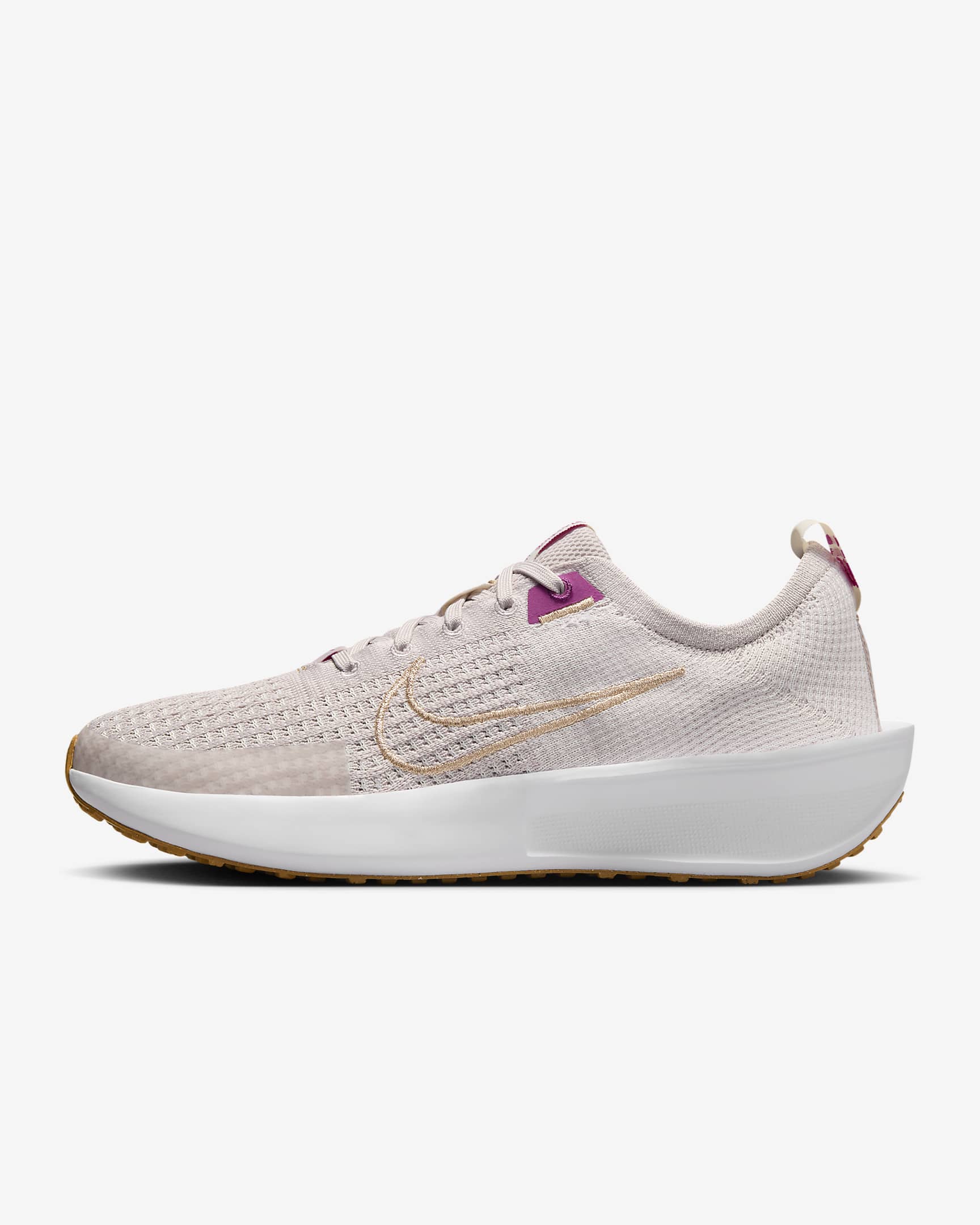 Nike Interact Run Women's Road Running Shoes - Platinum Violet/Platinum Tint/White/Metallic Red Bronze