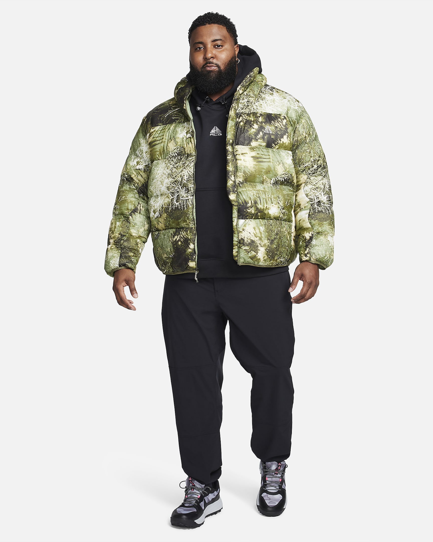 Nike ACG 'Lunar Lake' Puffer Therma-FIT ADV Loose Hooded Jacket. Nike BE