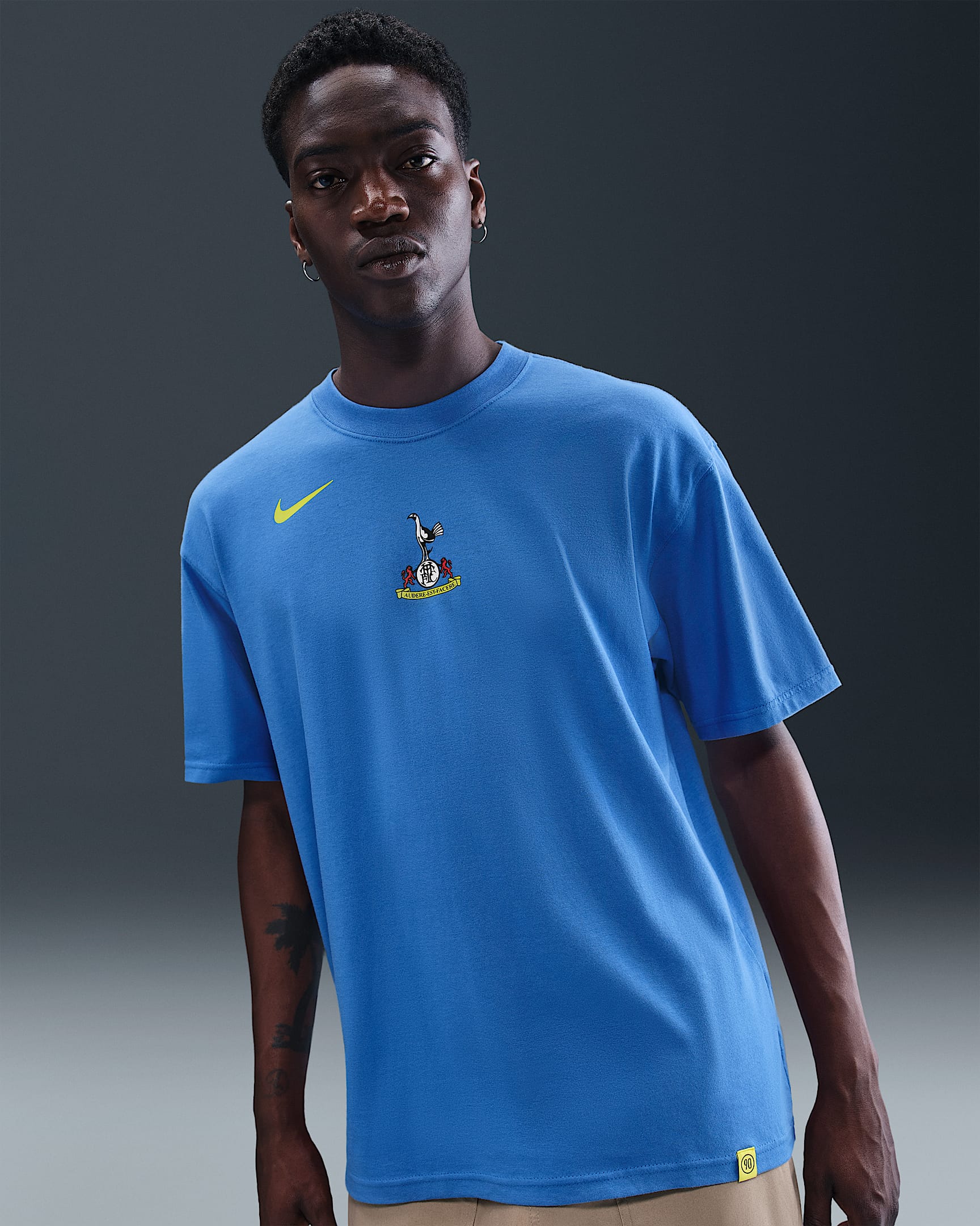 Tottenham Hotspur Men's Nike Total 90 Soccer T-Shirt - Pacific Blue