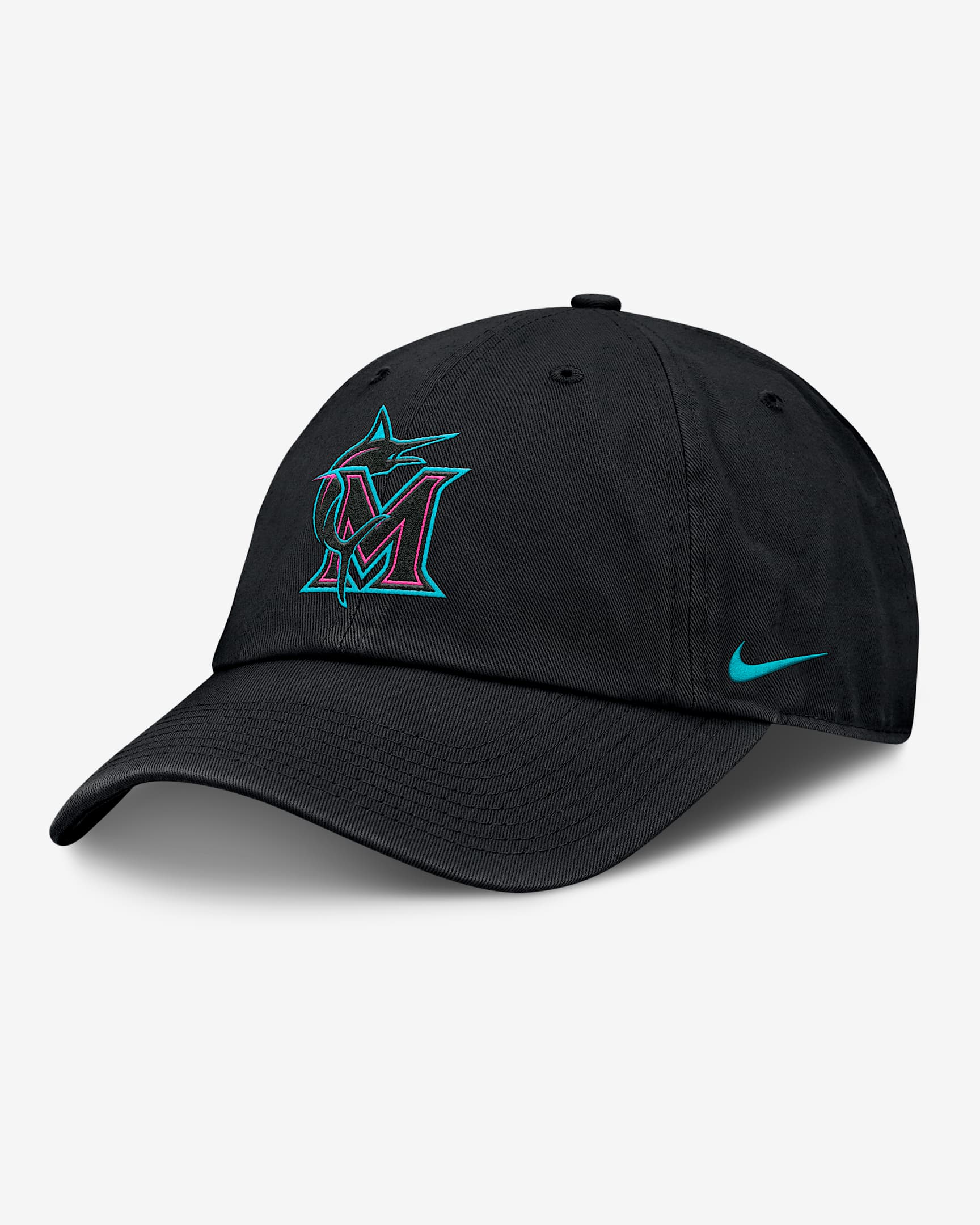 Miami Marlins City Connect Club Men’s Nike MLB Adjustable Hat - Black