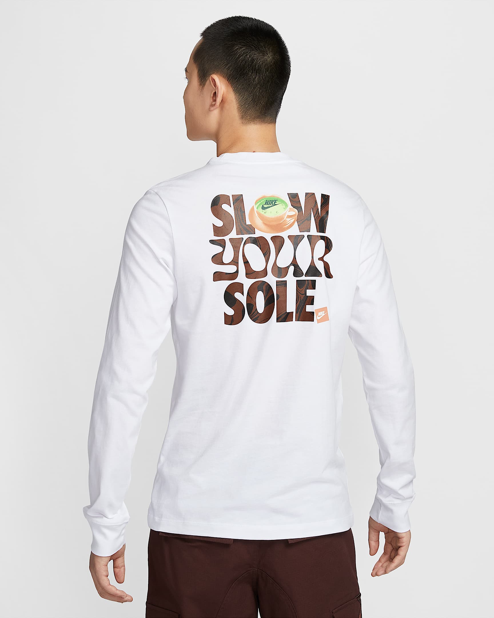 ナイキ スポーツウェア クラブ ロングスリーブ Tシャツ - ホワイト