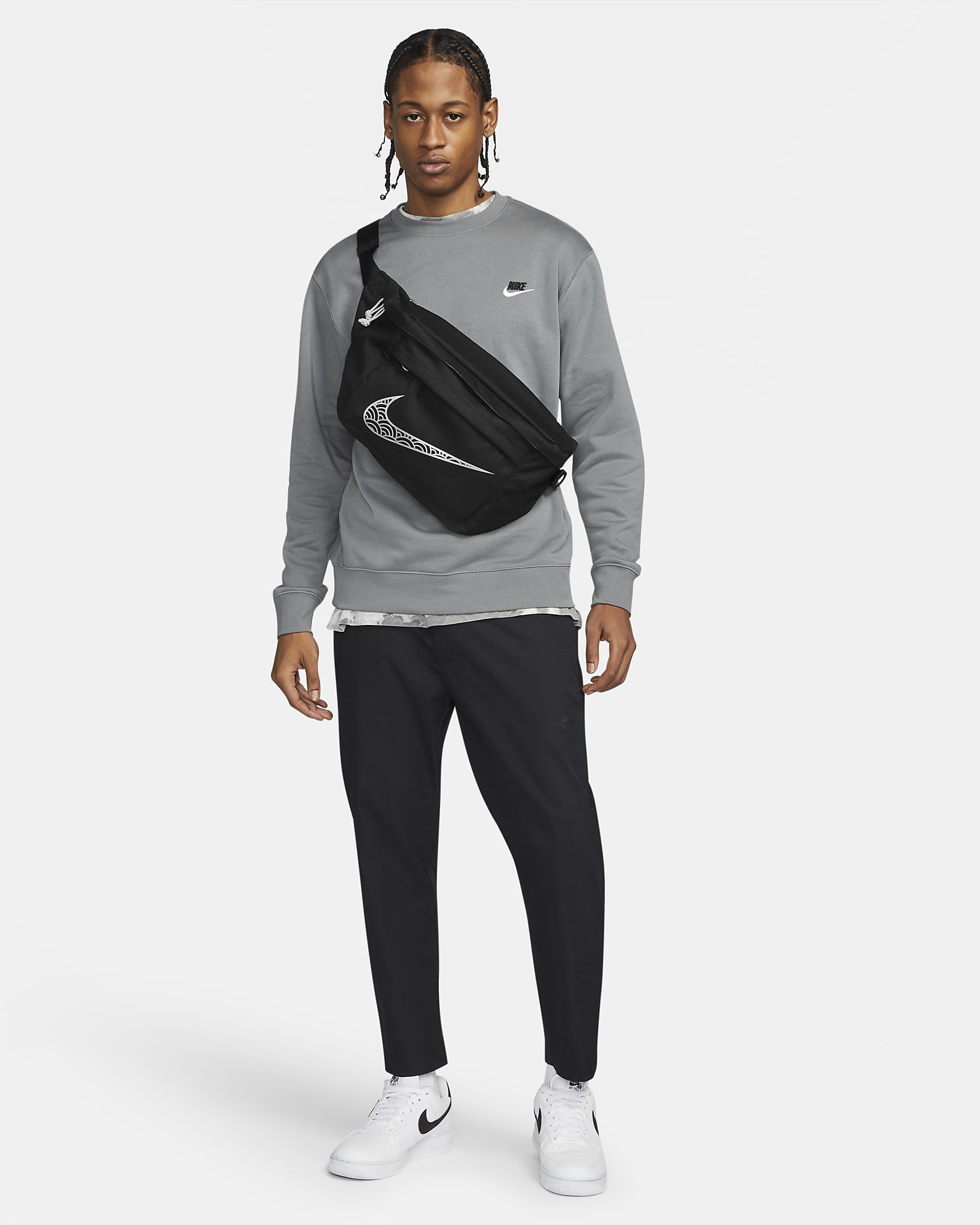 nike tech hip pack white