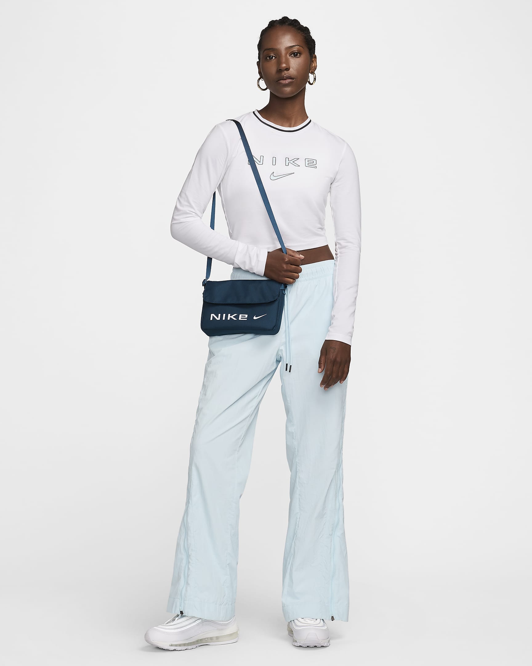 Nike Sportswear Futura Women's Crossbody Bag (1L) - Armory Navy/Armory Navy/White