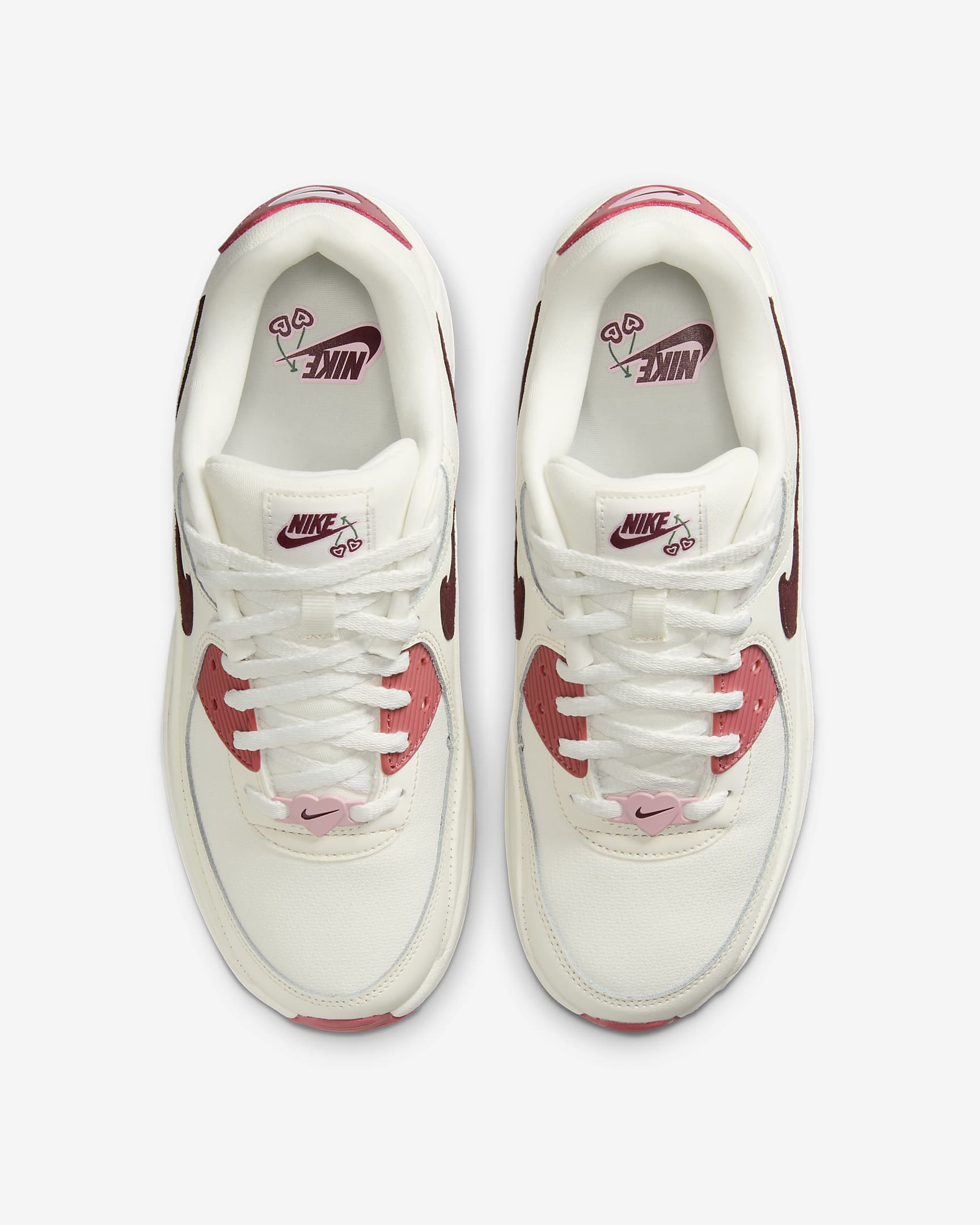 Nike Air Max 90 LV8 SE Women's Shoes - Sail/Adobe/Medium Soft Pink/Dark Team Red