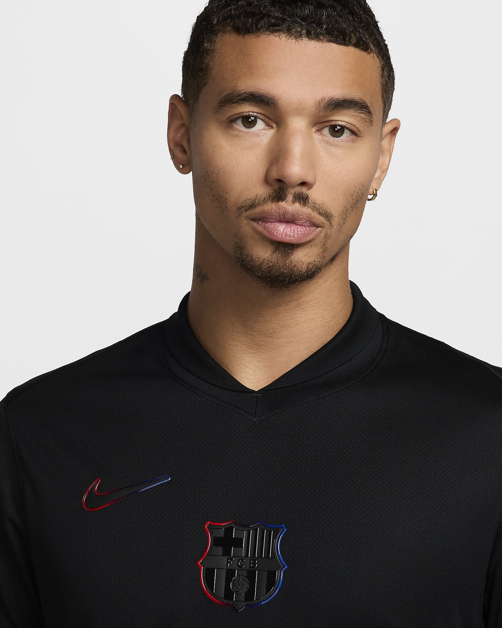 F.C. Barcelona 2024/25 Stadium Away Men's Nike Dri-FIT Football Replica Shirt - Black/Hyper Royal/University Red/Black