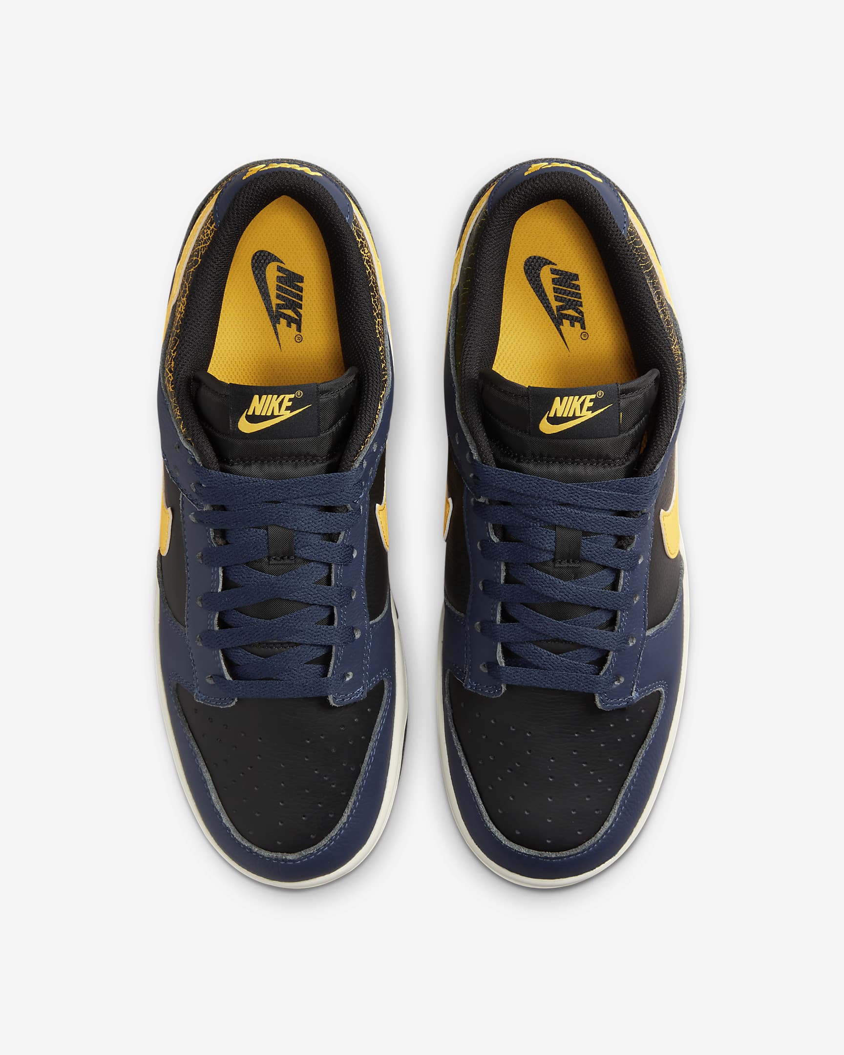 Nike Dunk Low Retro Men's Shoes - Black/Midnight Navy/Sail/Tour Yellow