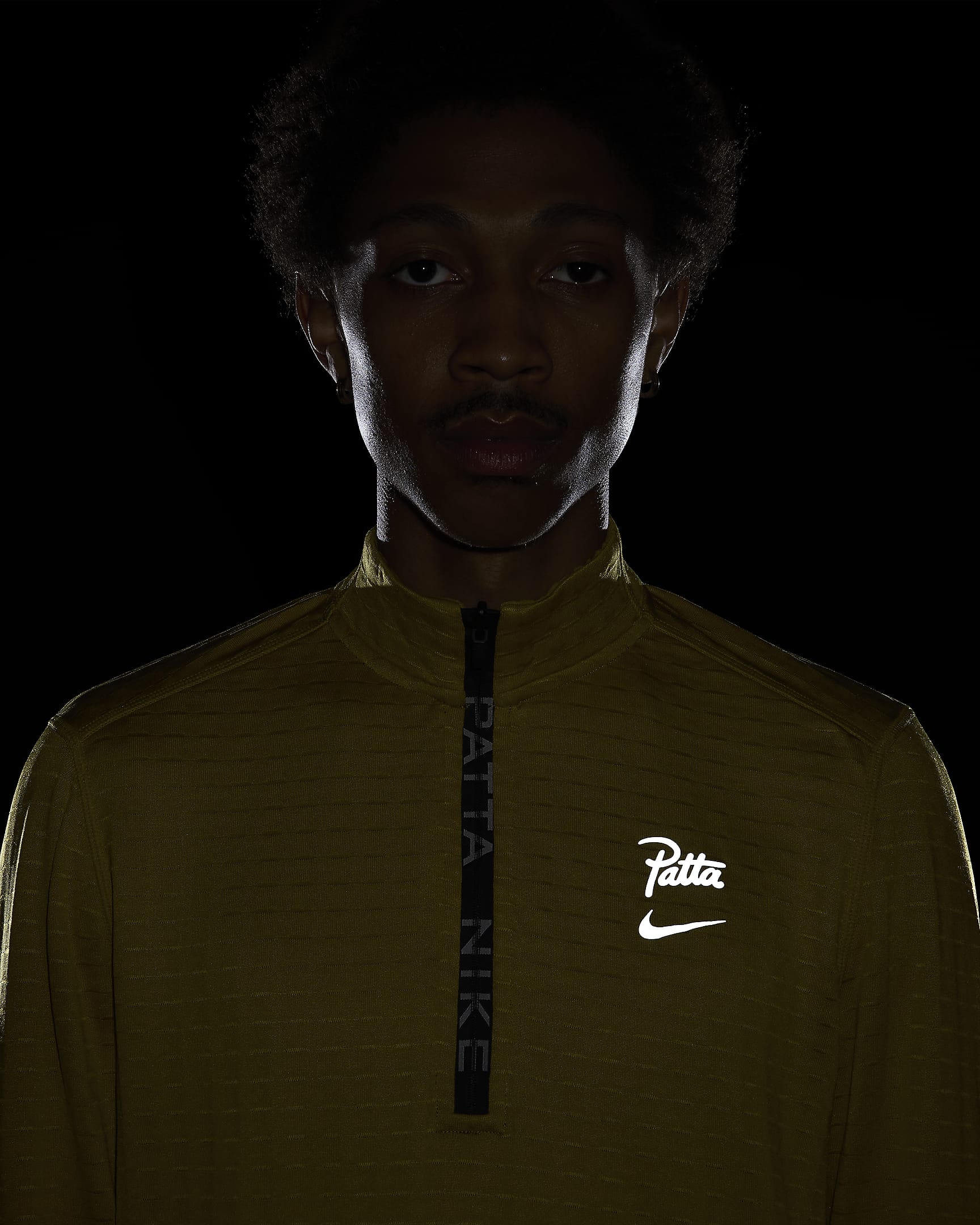 Nike x Patta Running Team Longsleeve mit Halbreißverschluss - Saffron Quartz