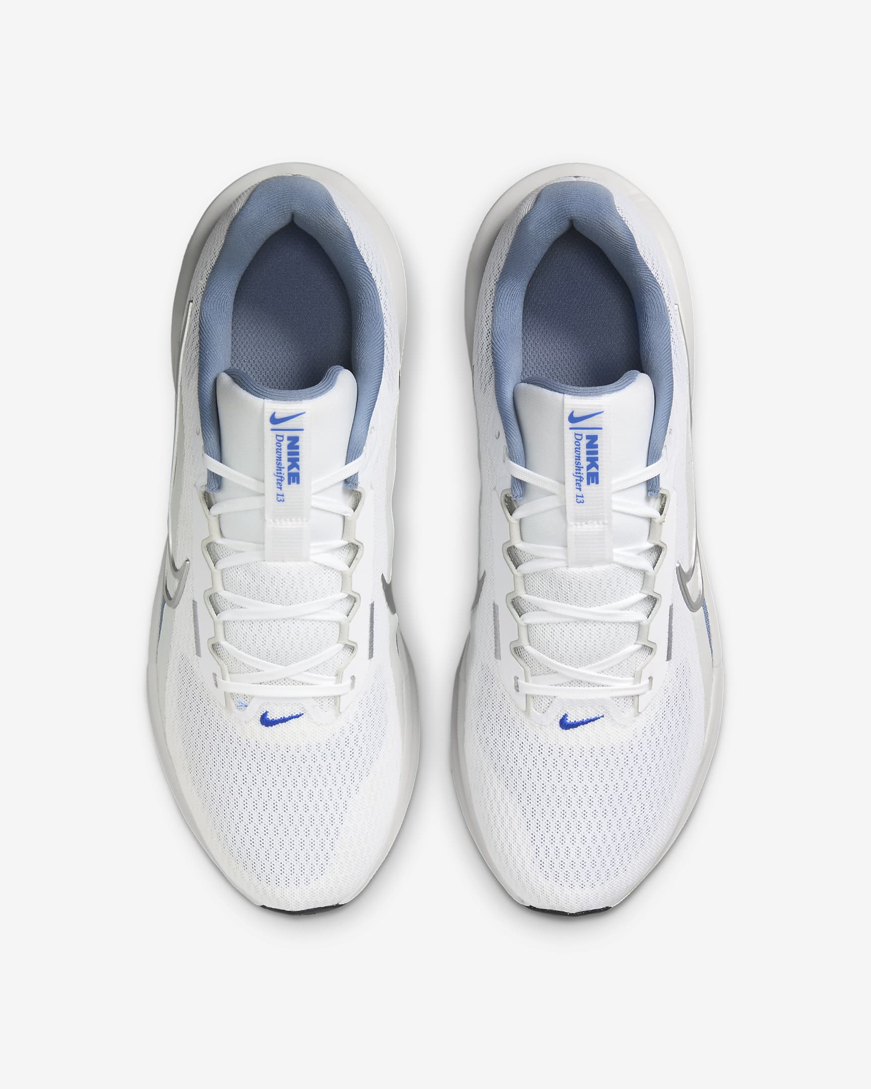 Tenis de correr en pavimento para hombre Nike Downshifter 13 - Blanco/Pizarra cenizo/Polvo fotón/Plata metalizado