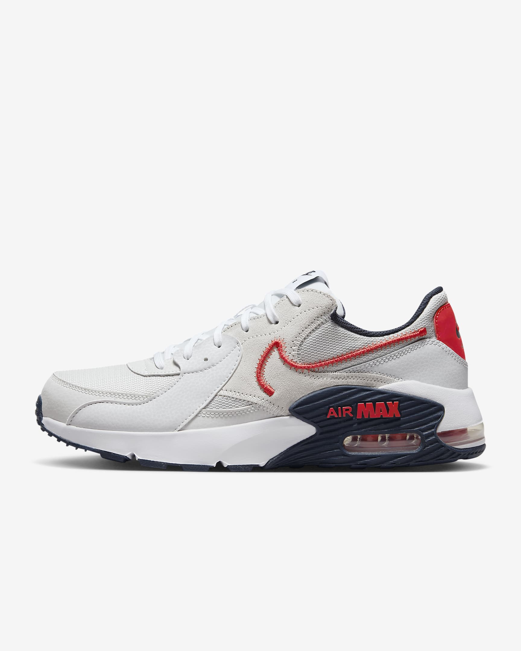 Tenis para hombre Nike Air Max Excee - Polvo fotón/Obsidiana oscuro/Blanco/Rojo pista