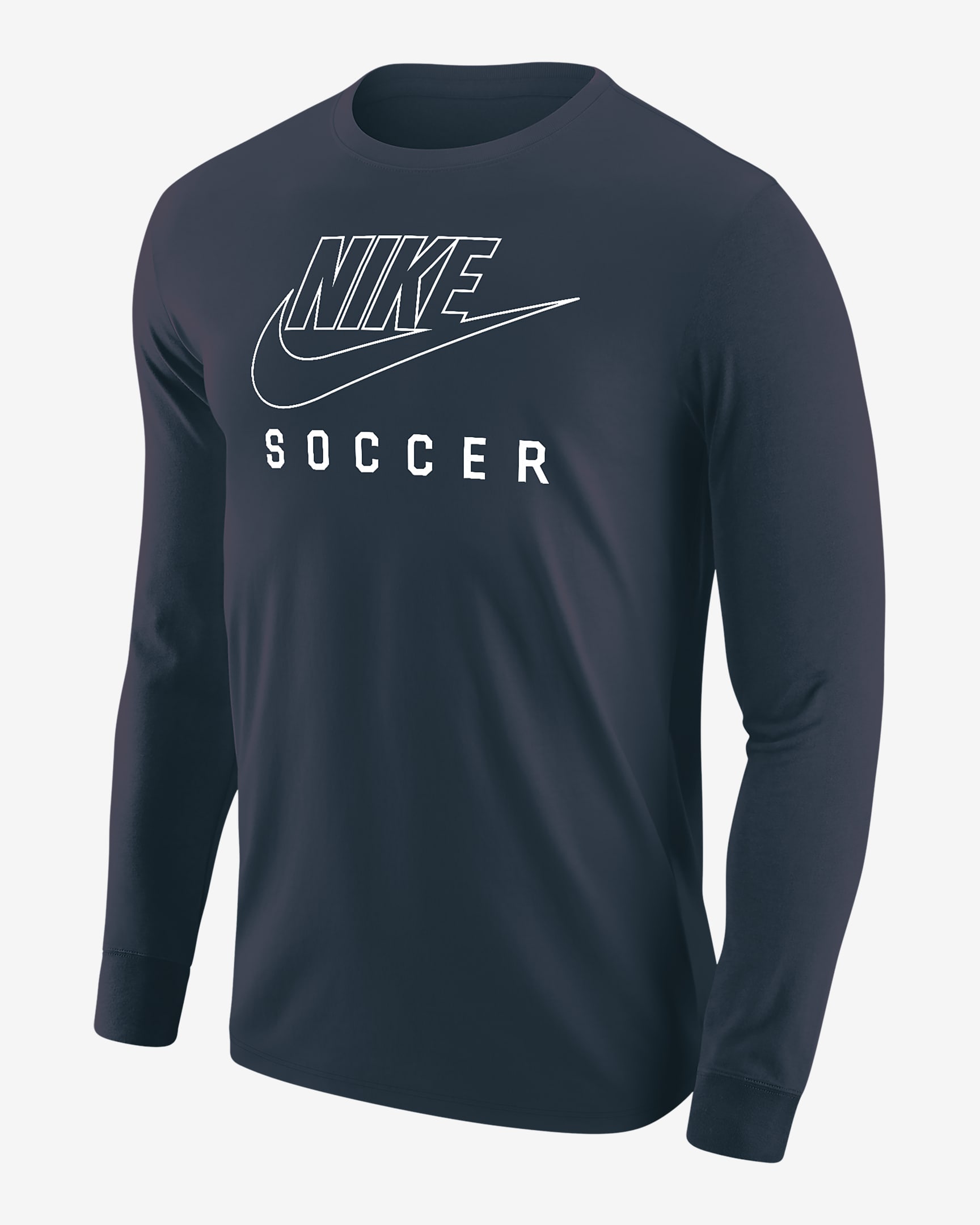 Nike Swoosh Men's Soccer Long-Sleeve T-Shirt - Thunder Blue