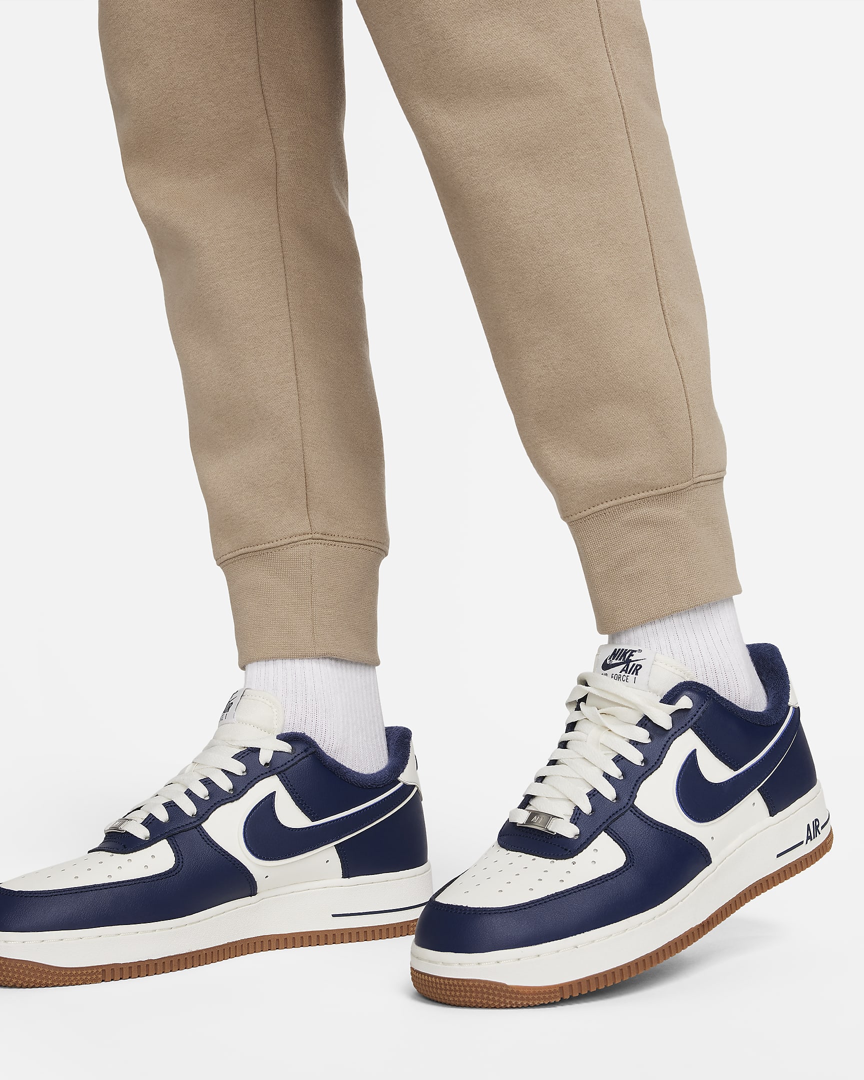 Nike Sportswear Club Fleece Joggers - Caqui/Caqui/Blanc