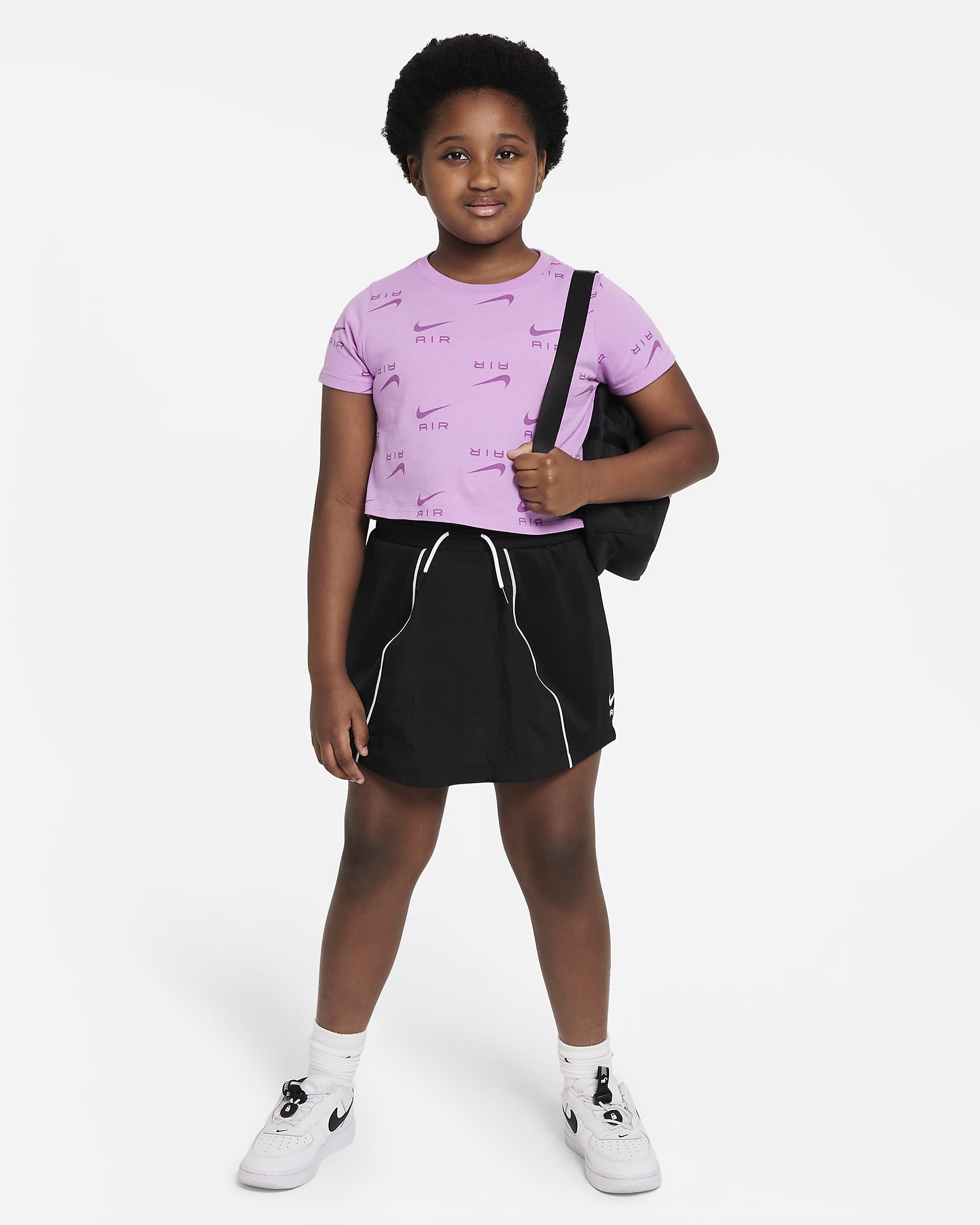 Nike Air Older Kids' (Girls') Cropped T-Shirt. Nike ID