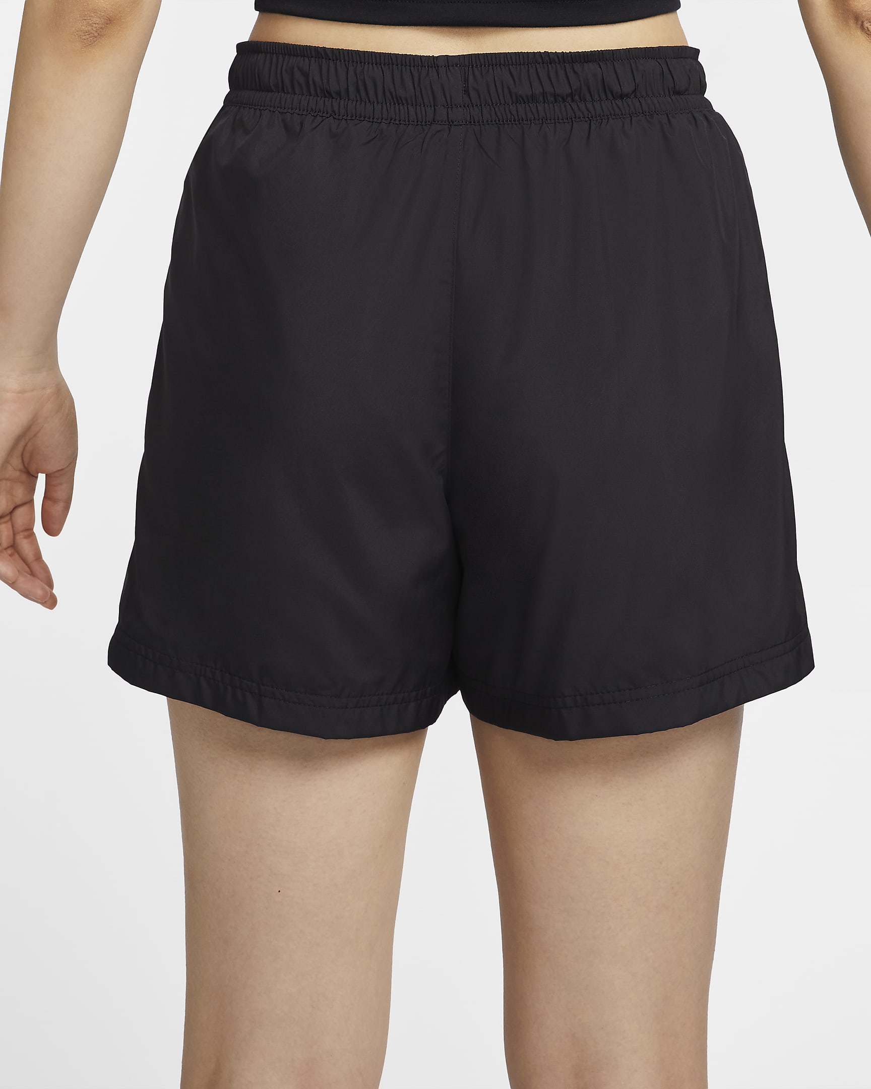 Nike Sportswear Classic Wovens Women's Mid-Rise Shorts - Black/White