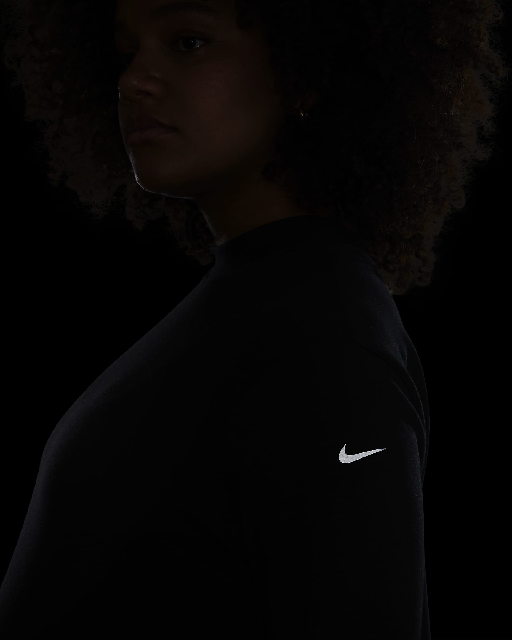 Nike (M) One Women's Reversible French Terry Sweatshirt Top (Maternity) - Black