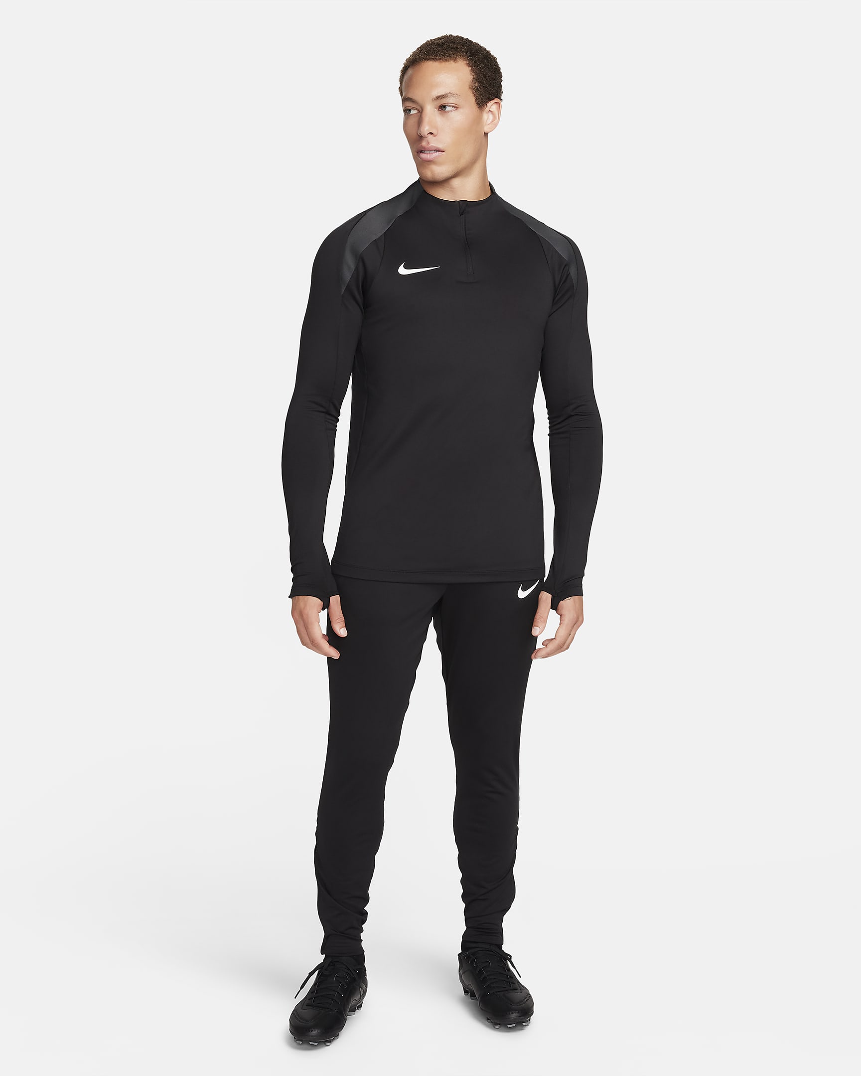 Nike Strike Dri-FIT voetbalbroek voor heren - Zwart/Zwart/Anthracite/Wit