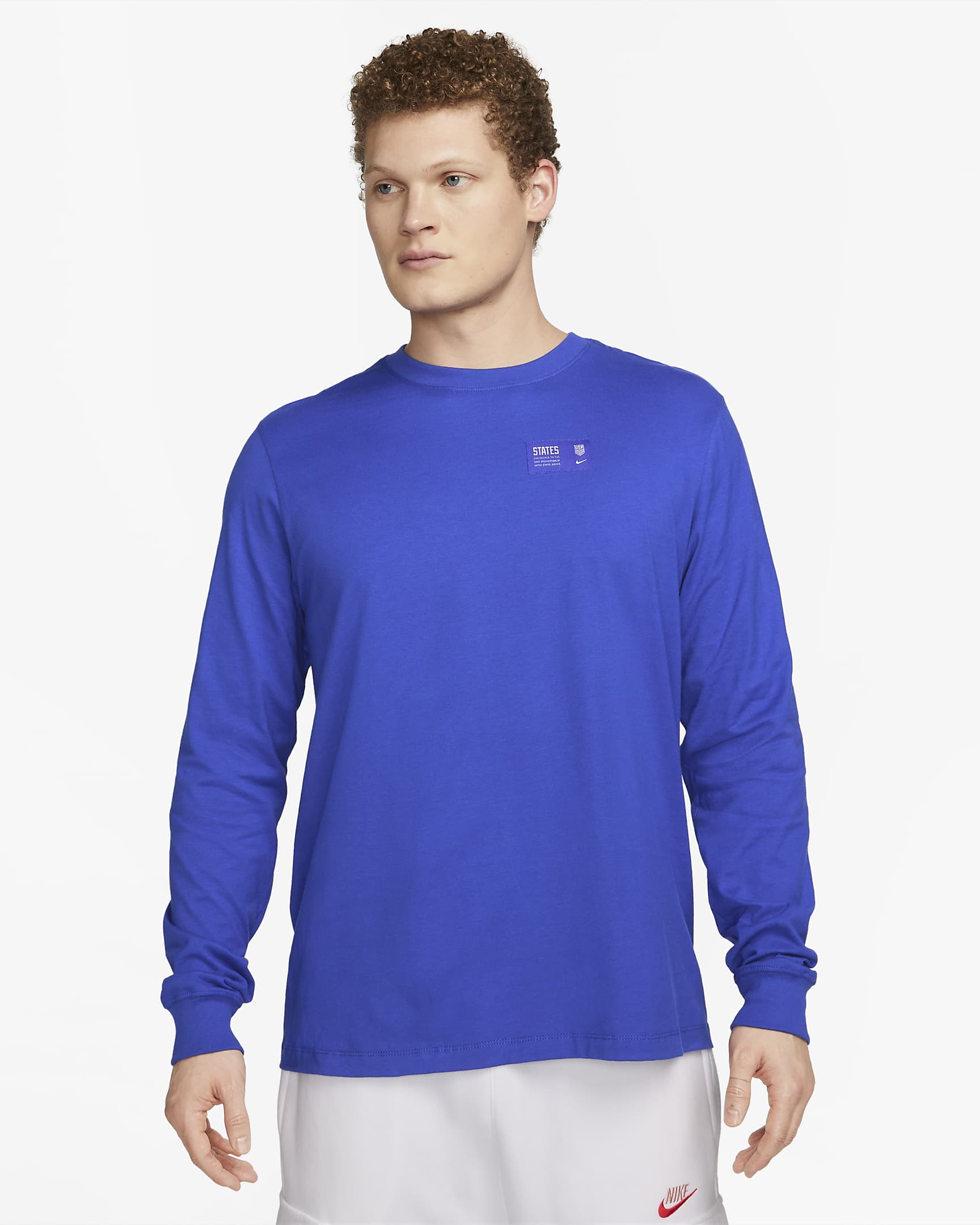 U.S. Men's Nike Long-Sleeve Ignite T-Shirt - Bright Blue