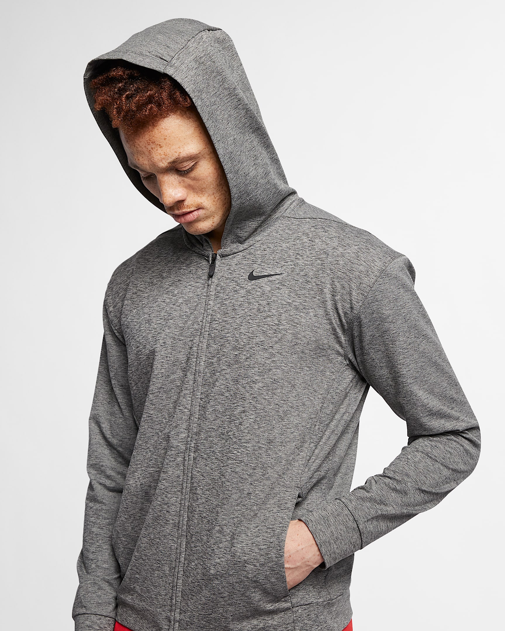 Nike DriFIT Men's FullZip Yoga Training Hoodie. Nike LU