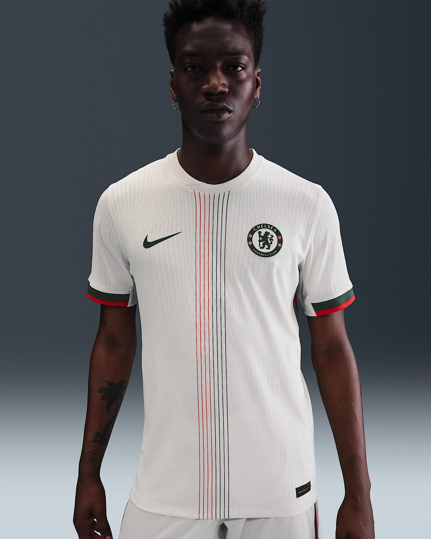 Segunda equipación Match Chelsea FC 2025/26 Camiseta de fútbol Authentic Nike Dri-FIT ADV - Hombre - Phantom/Speed Red/Galactic Jade/Galactic Jade