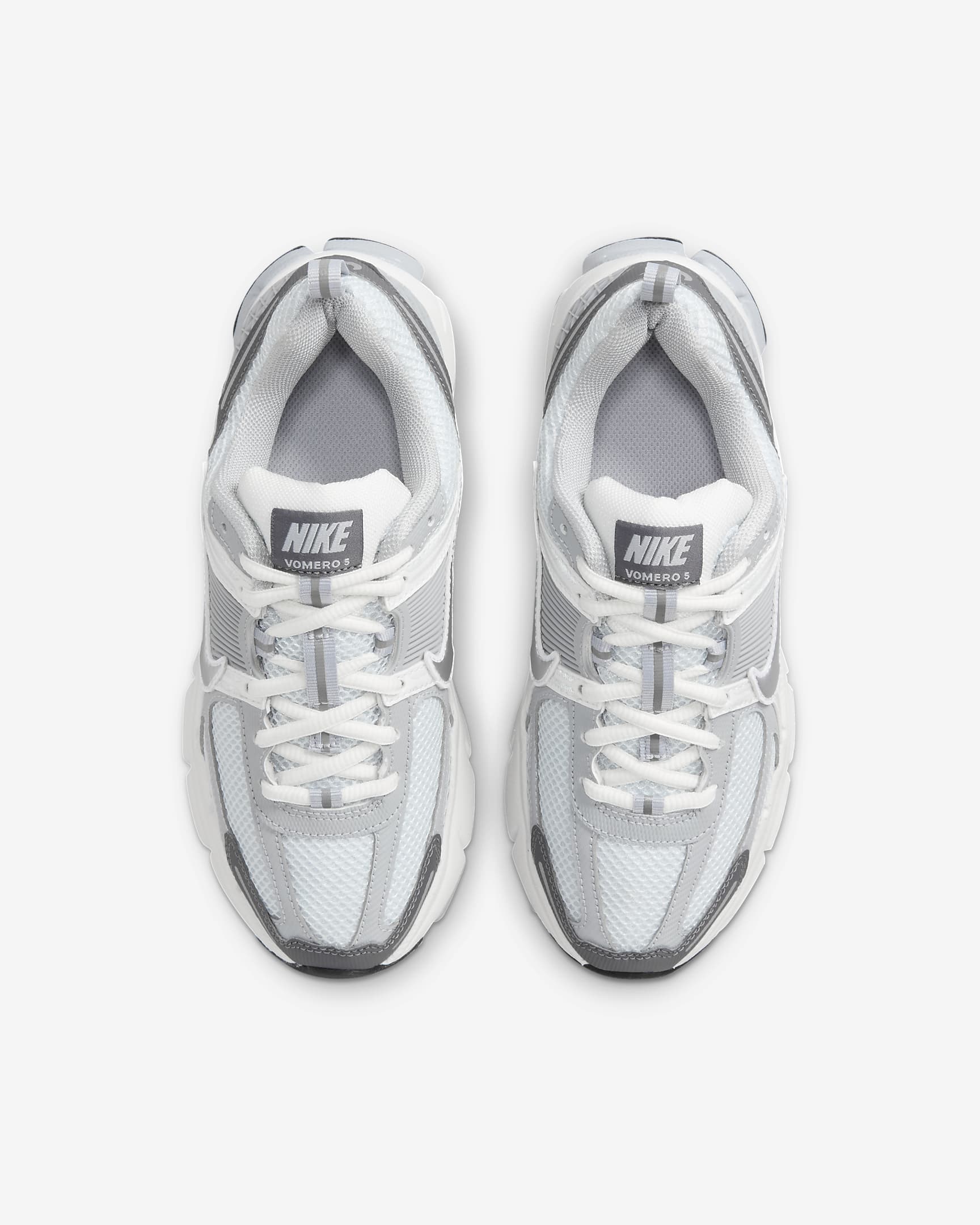 Nike Vomero 5 Schuh (ältere Kinder) - Pure Platinum/Summit White/Dark Grey/Metallic Silver