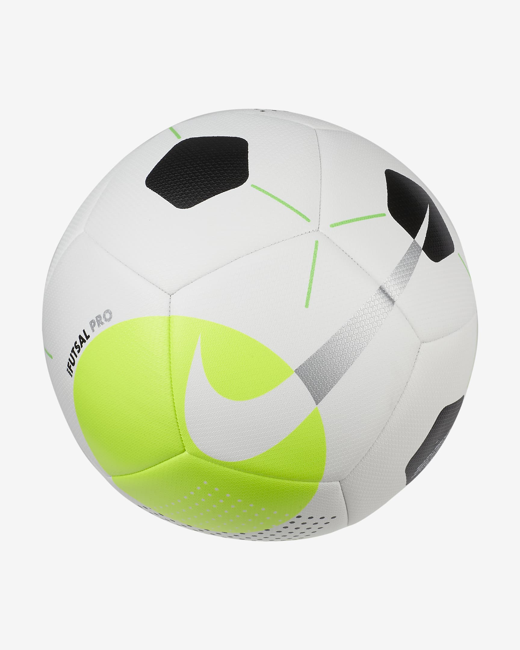 Nike Futsal Pro Fußball - Weiß/Volt/Silber