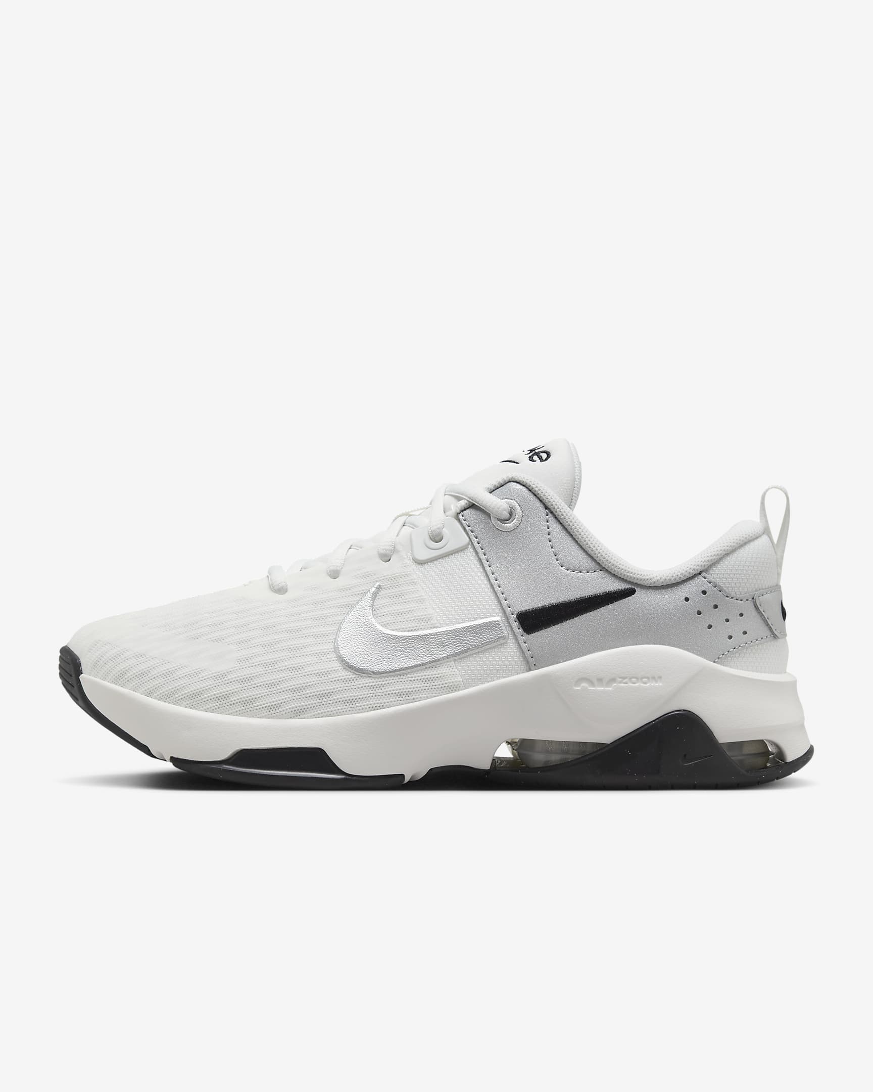 Nike Bella 6 Premium Women's Workout Shoes - Summit White/Black/Sail/Metallic Silver